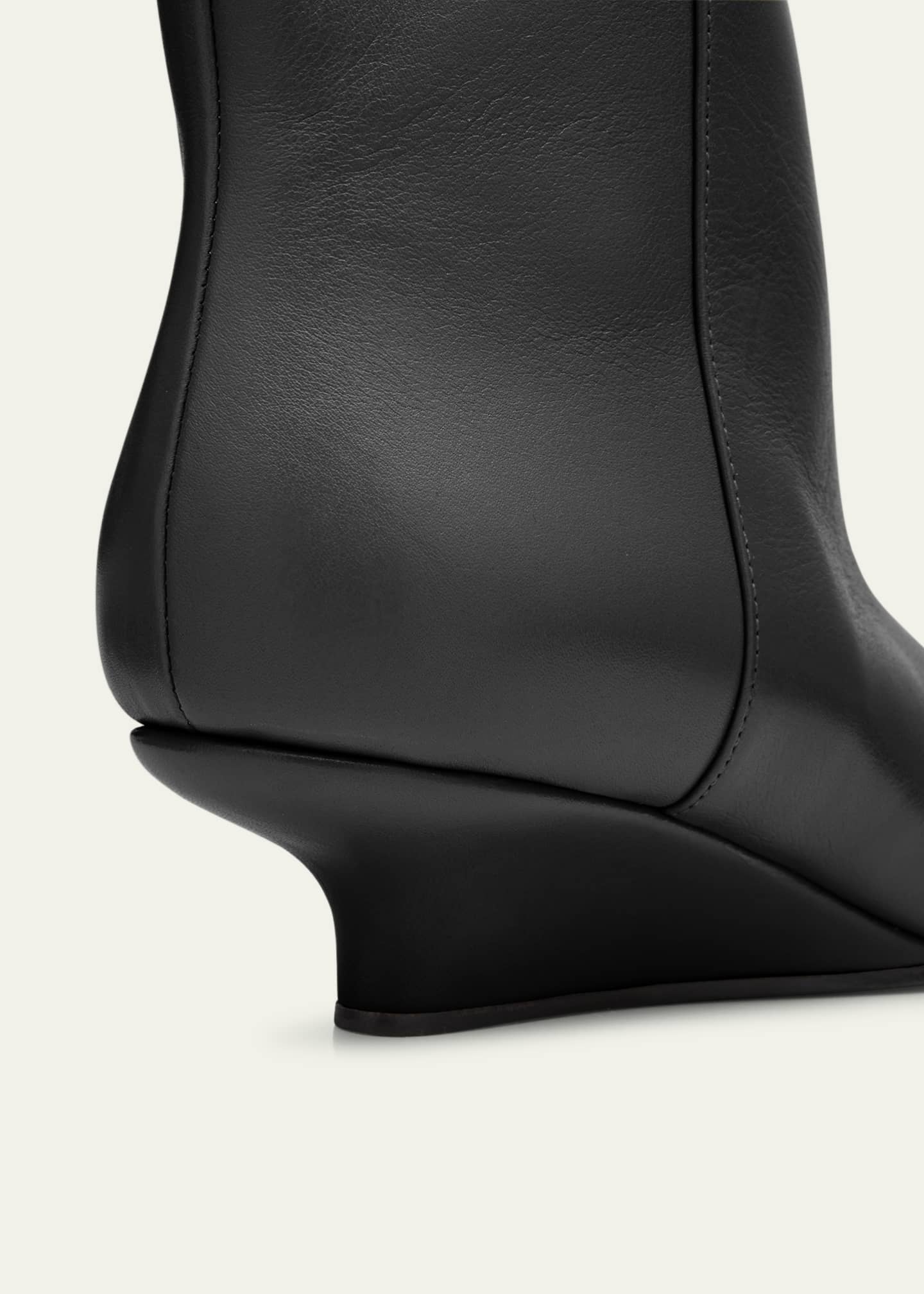 Toteme Sharp Leather Knee-High Boots Image 5 of 6