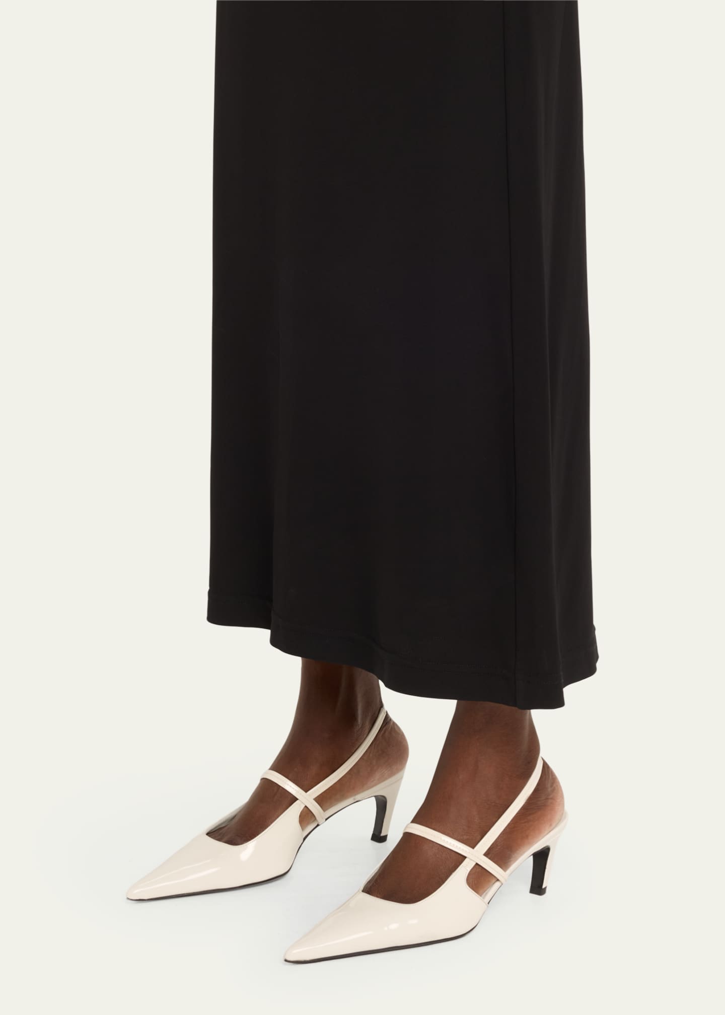 Toteme Sharp Patent Leather Slingback Pumps Image 2 of 6