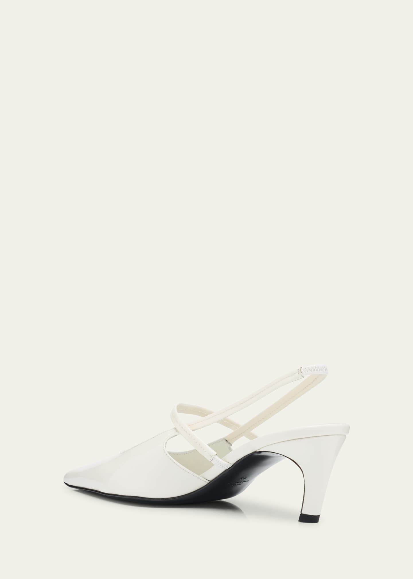 Toteme Sharp Patent Leather Slingback Pumps Image 4 of 6