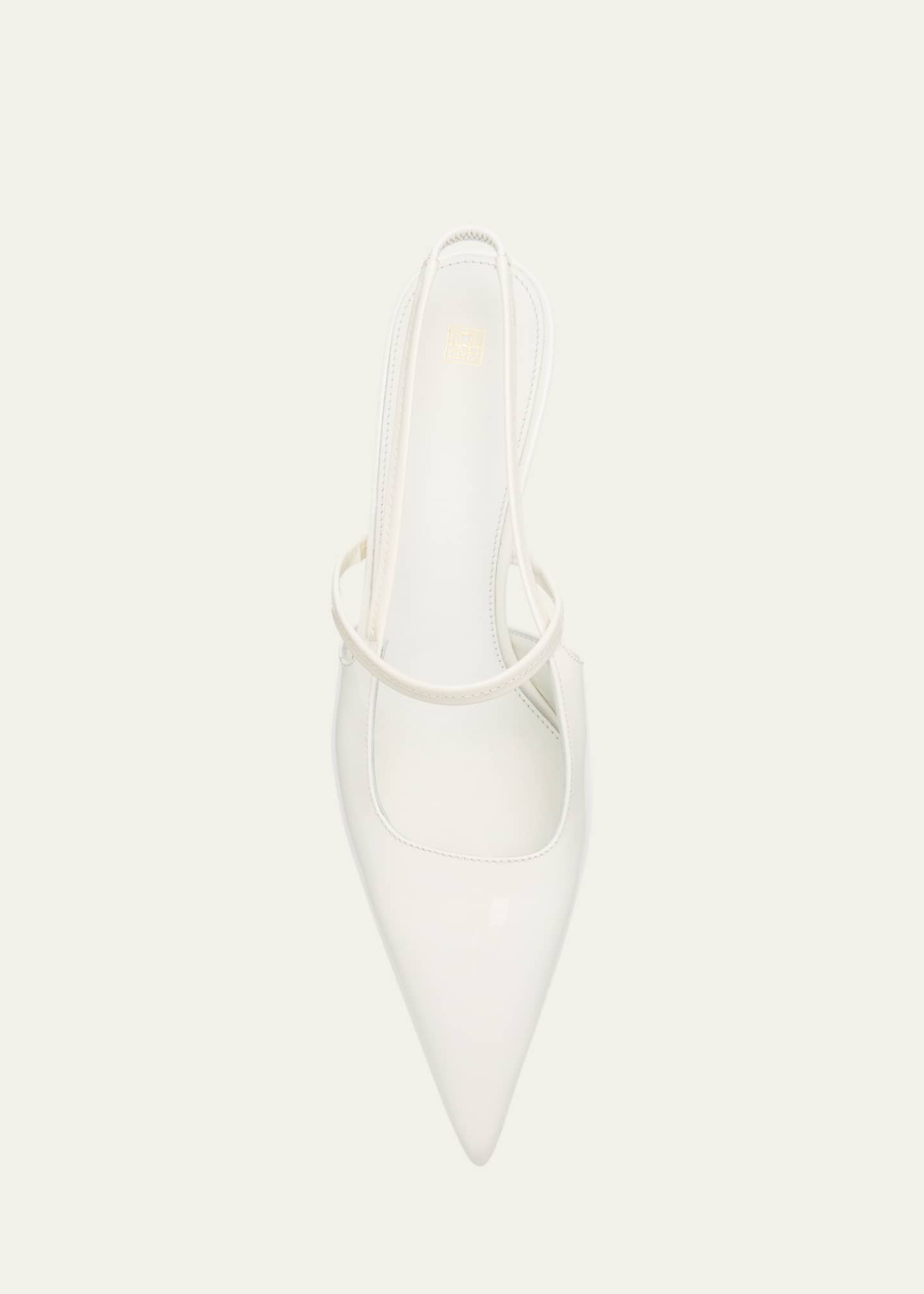 Toteme Sharp Patent Leather Slingback Pumps Image 6 of 6