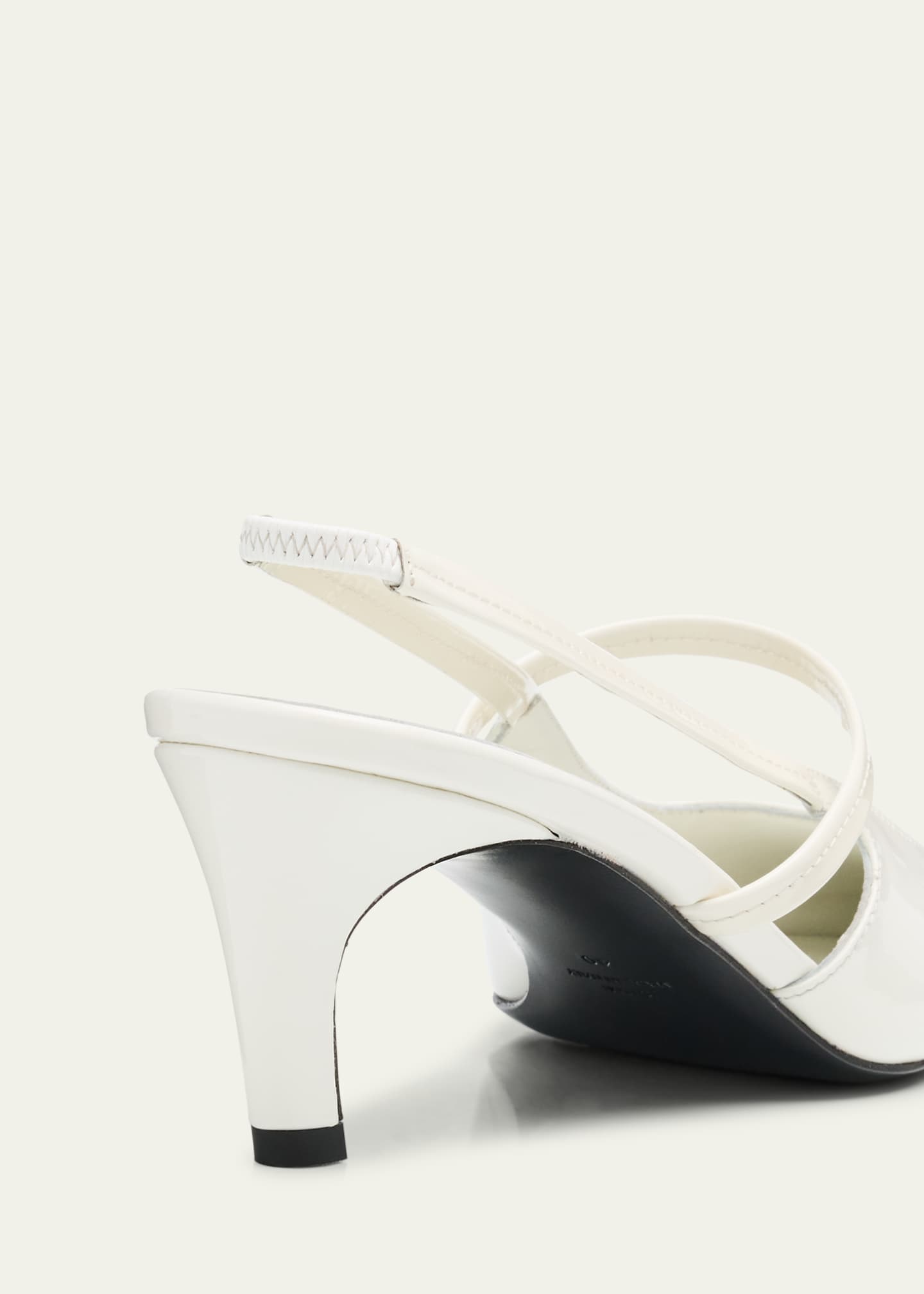 Toteme Sharp Patent Leather Slingback Pumps Image 5 of 6