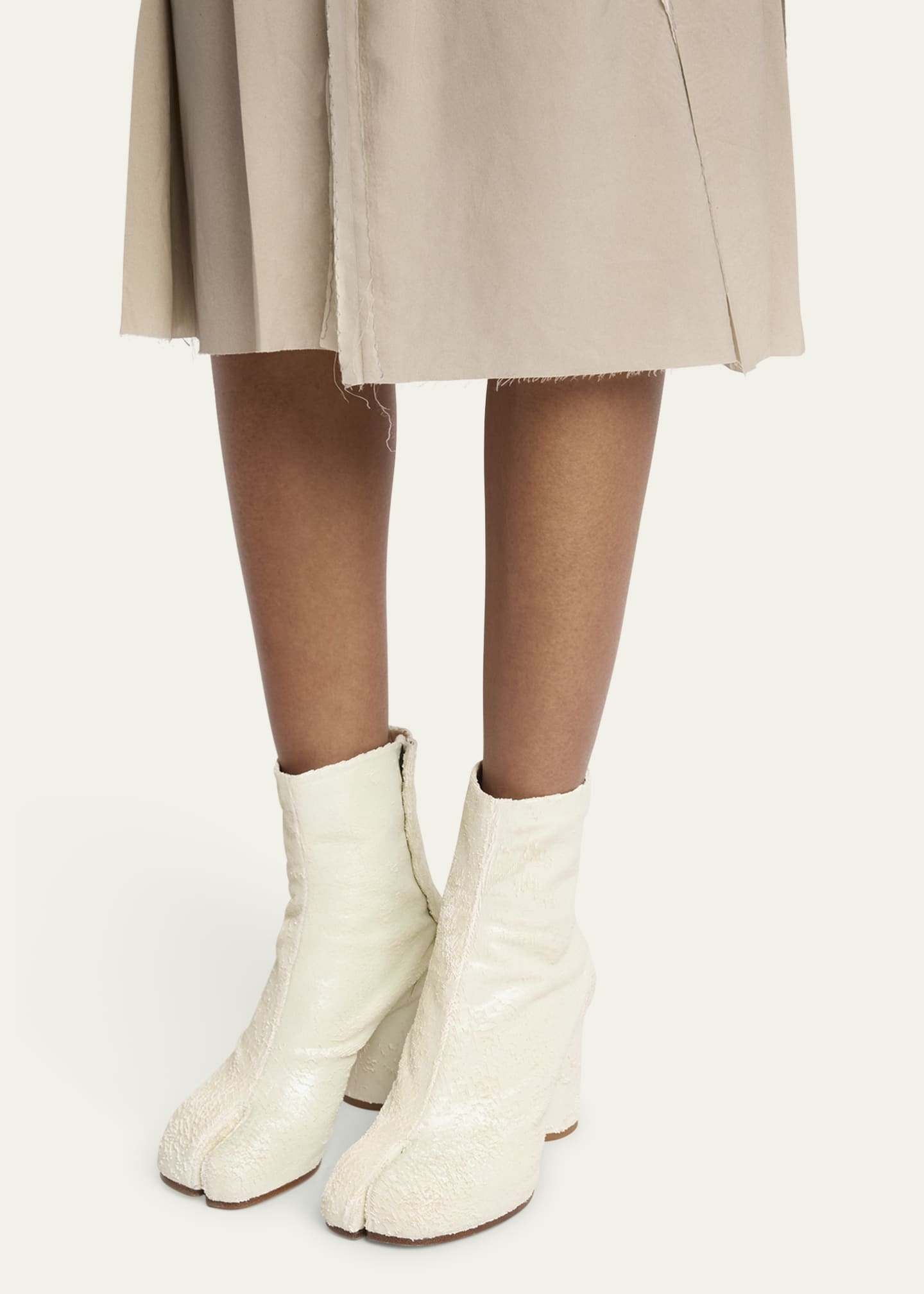 Maison Margiela Tabi Napa Split-Toe Ankle Booties Image 2 of 5