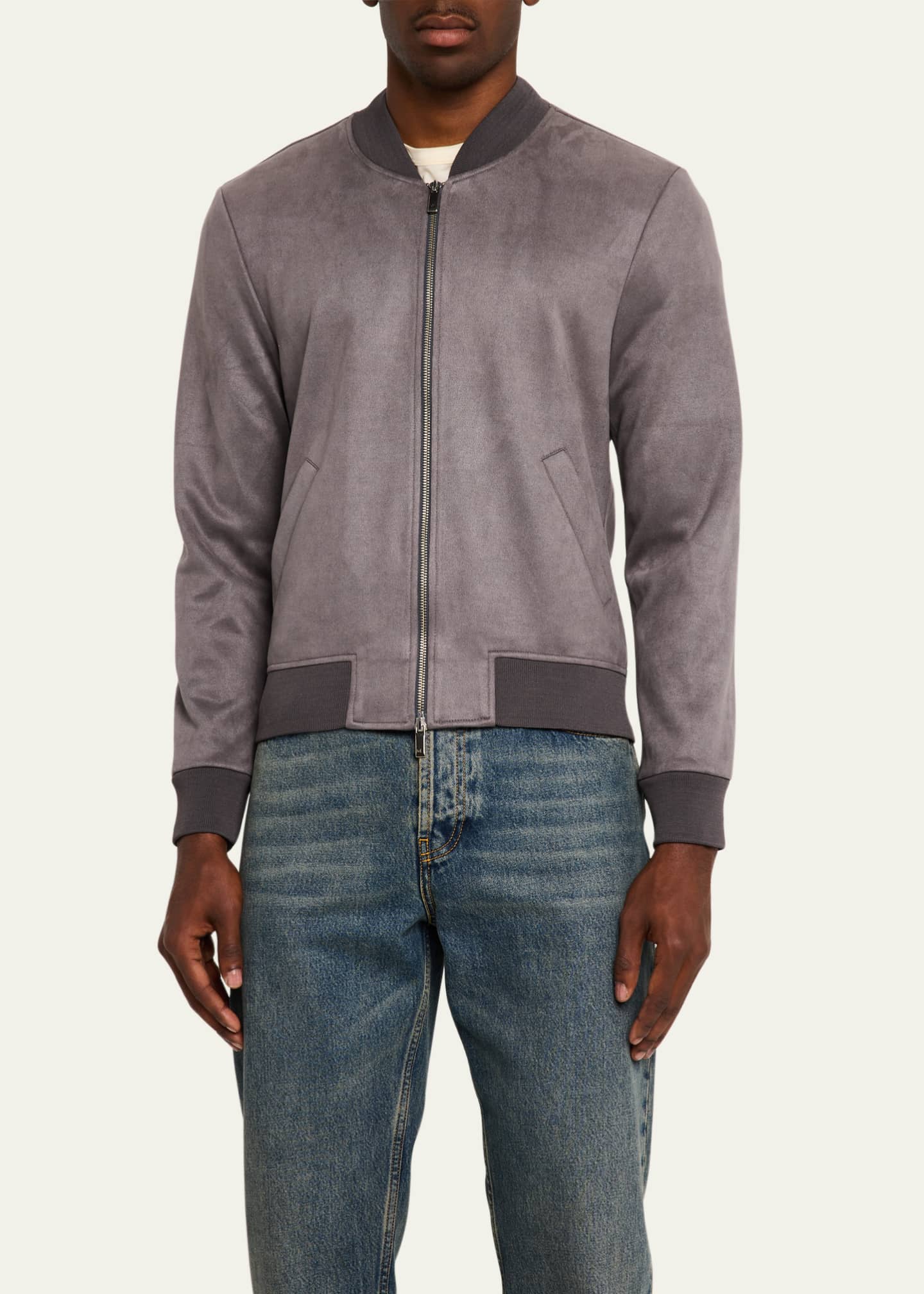 monfrere Men's Micro Faux-Suede Maverick Jacket Image 3 of 4