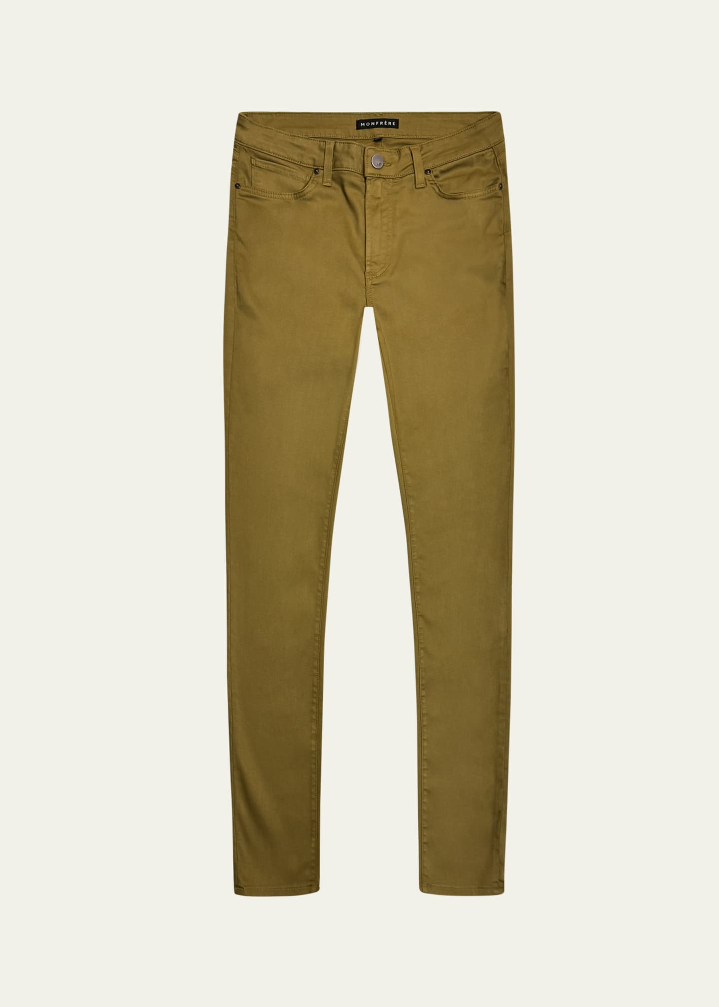 monfrere Men's Brando Brown Denim Skinny Jeans