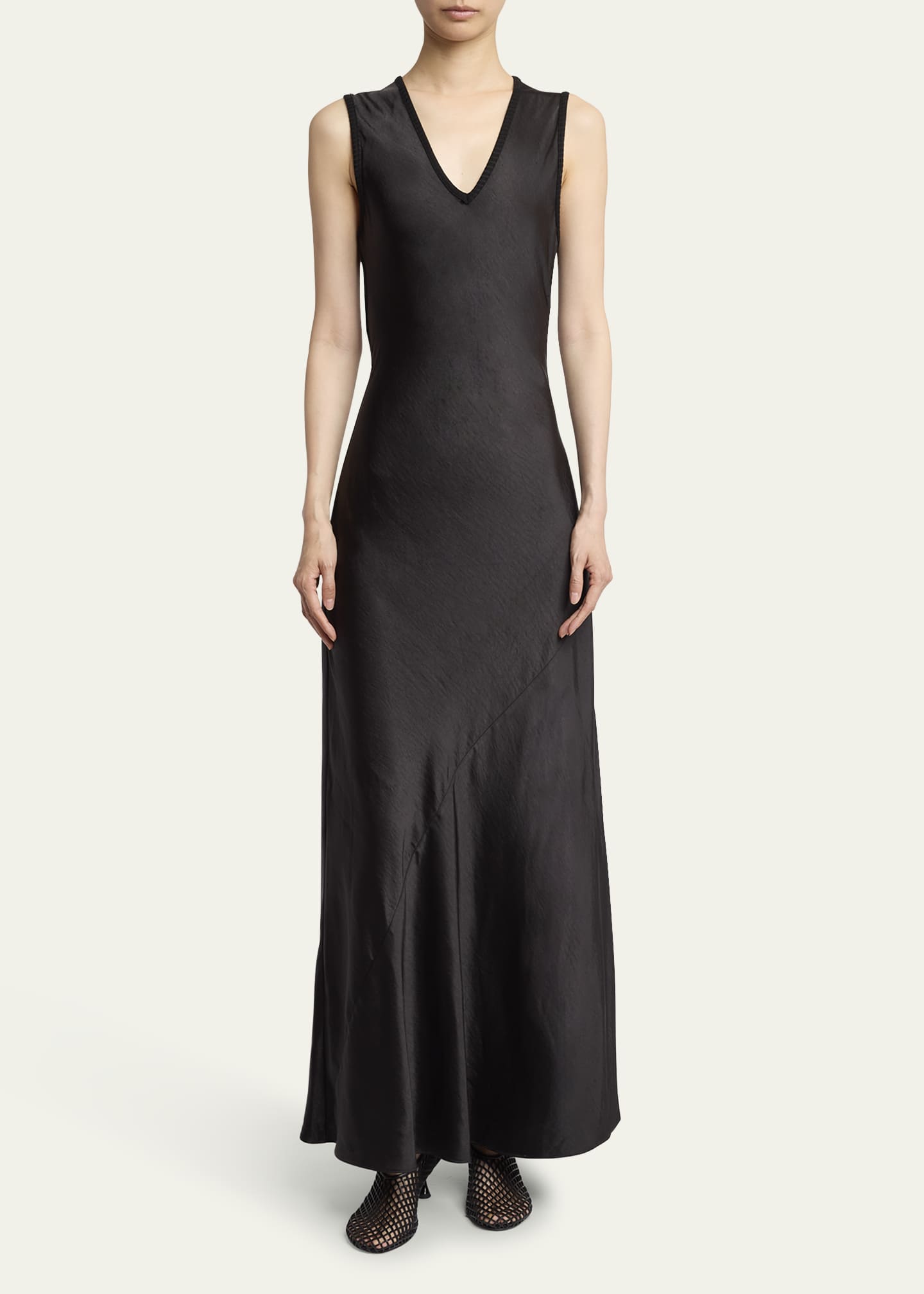 Charlotte Satin Maxi Dress - Thumbnail 2