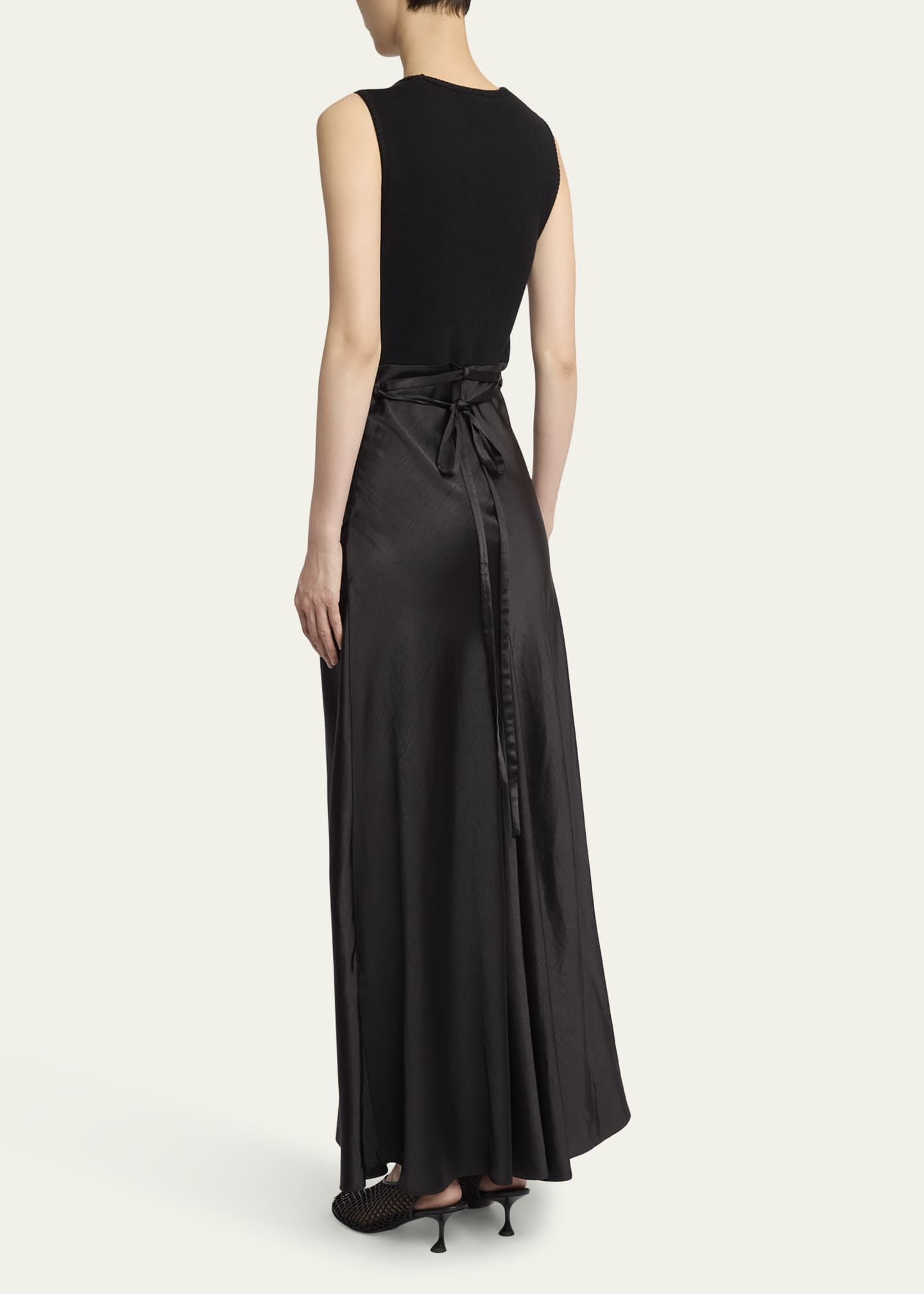 Charlotte Satin Maxi Dress - Thumbnail 3