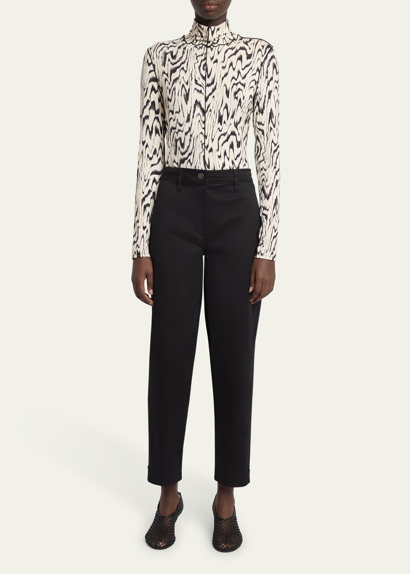 Proenza Schouler White Label Cait Cotton Twill Pants Image 2 of 5