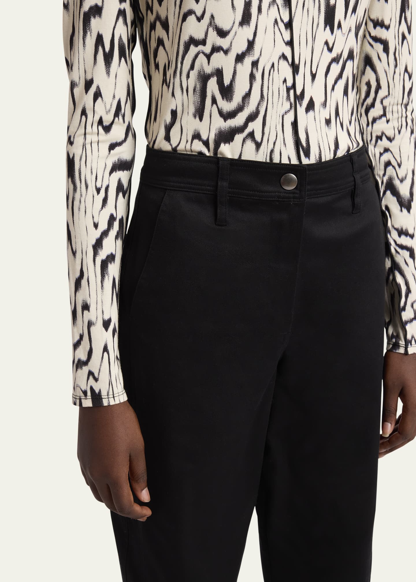 Proenza Schouler White Label Cait Cotton Twill Pants Image 5 of 5