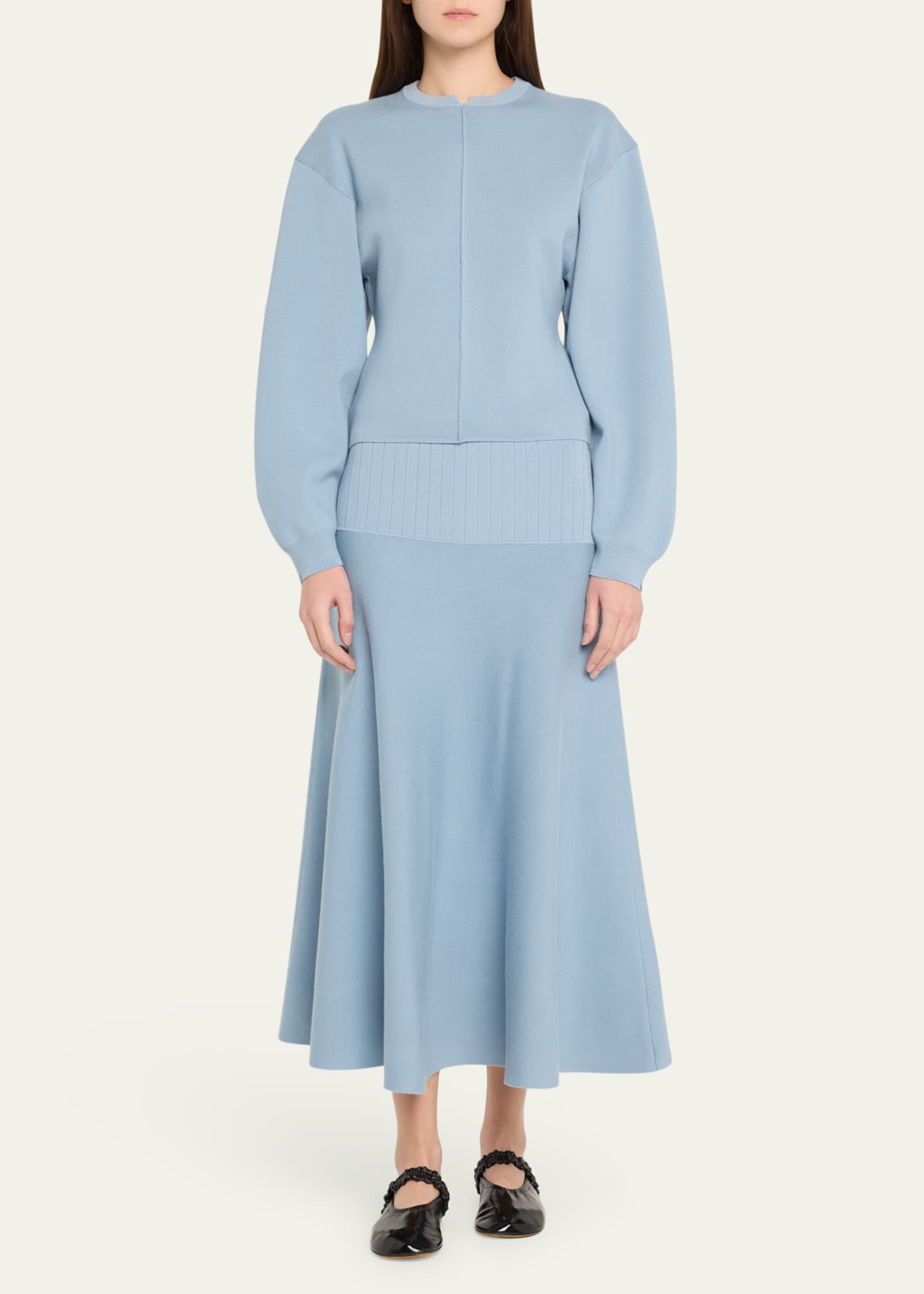 Proenza Schouler White Label Katalina Souffle Knit Skirt Image 2 of 5