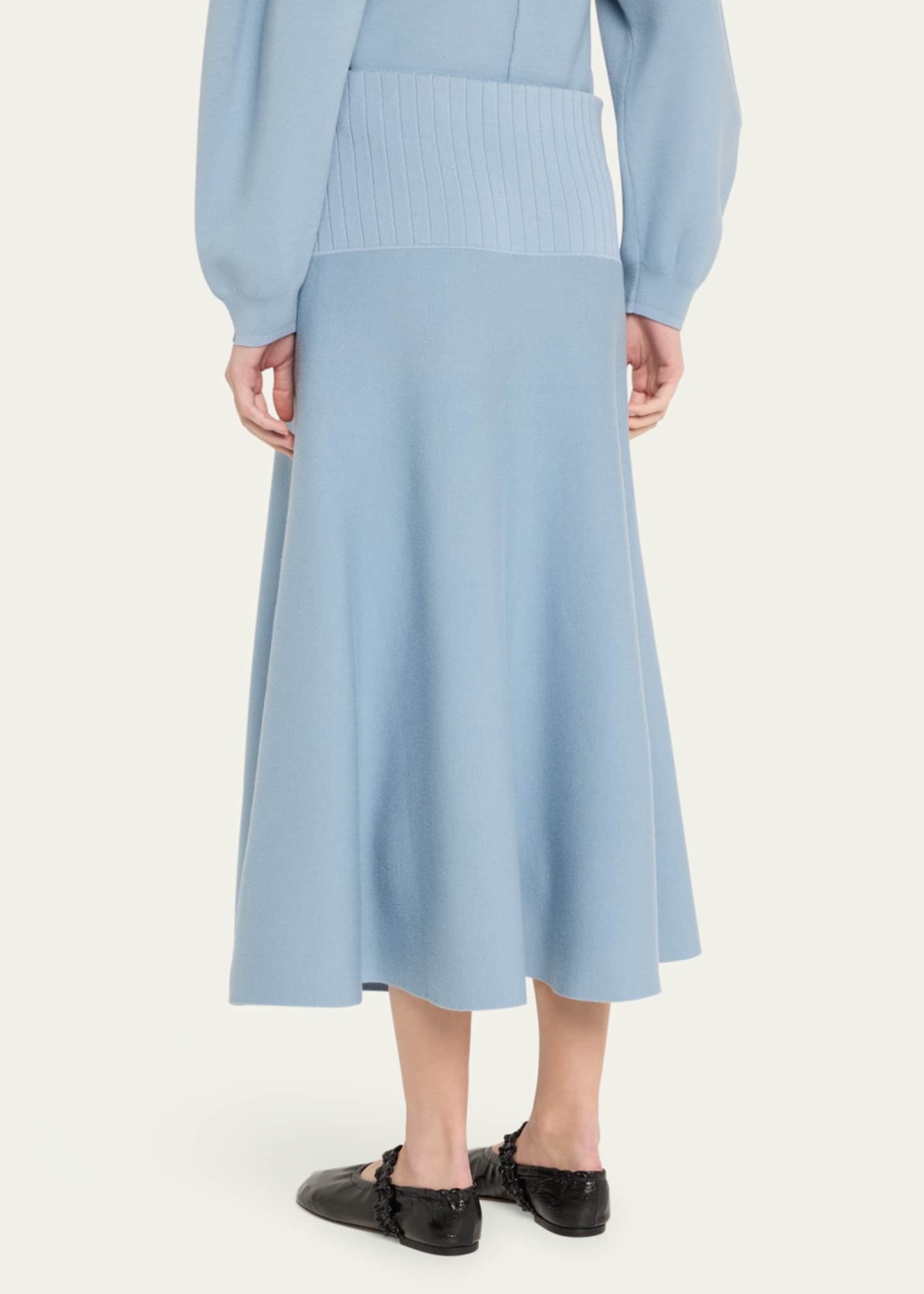 Proenza Schouler White Label Katalina Souffle Knit Skirt Image 3 of 5