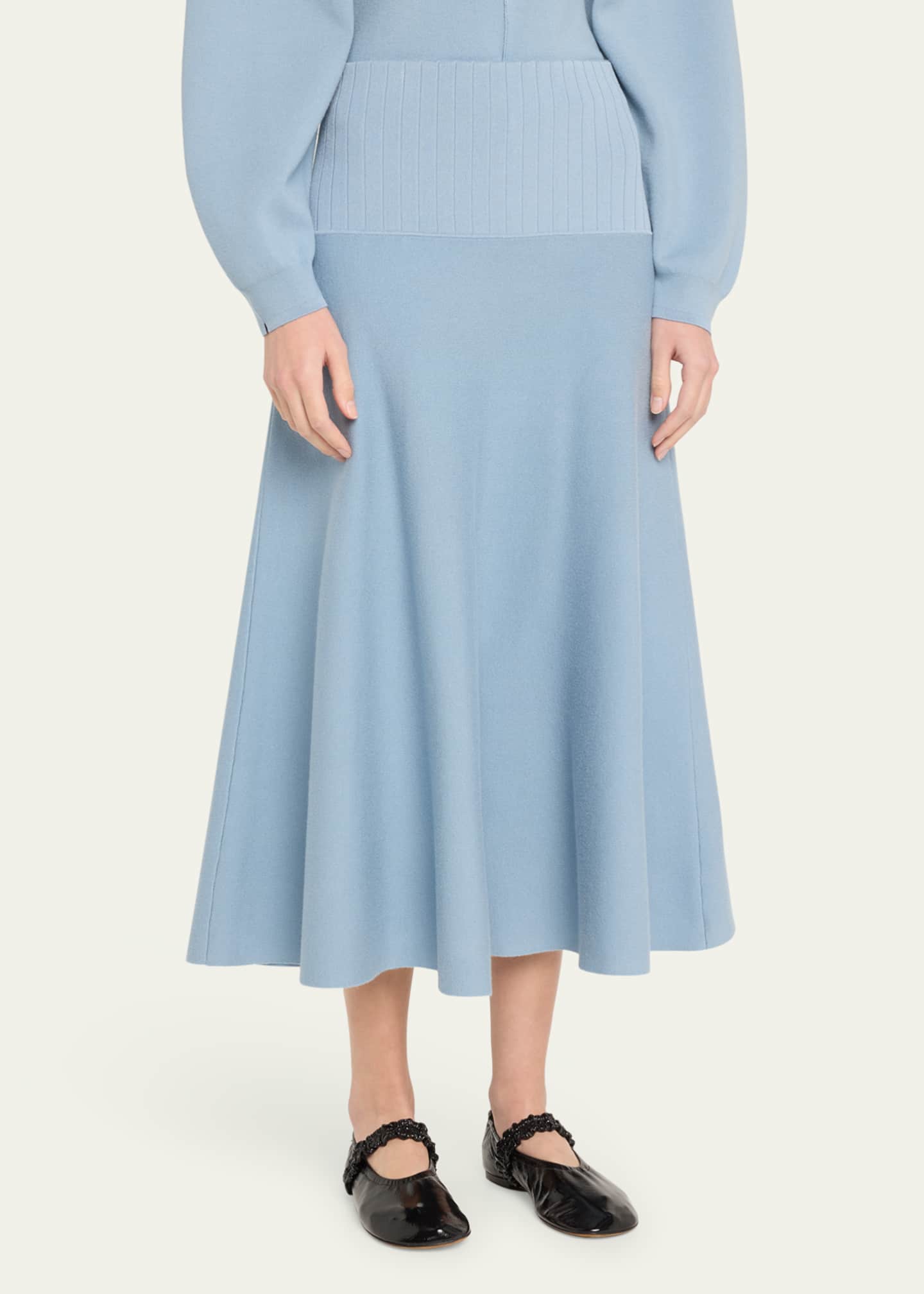 Proenza Schouler White Label Katalina Souffle Knit Skirt Image 4 of 5