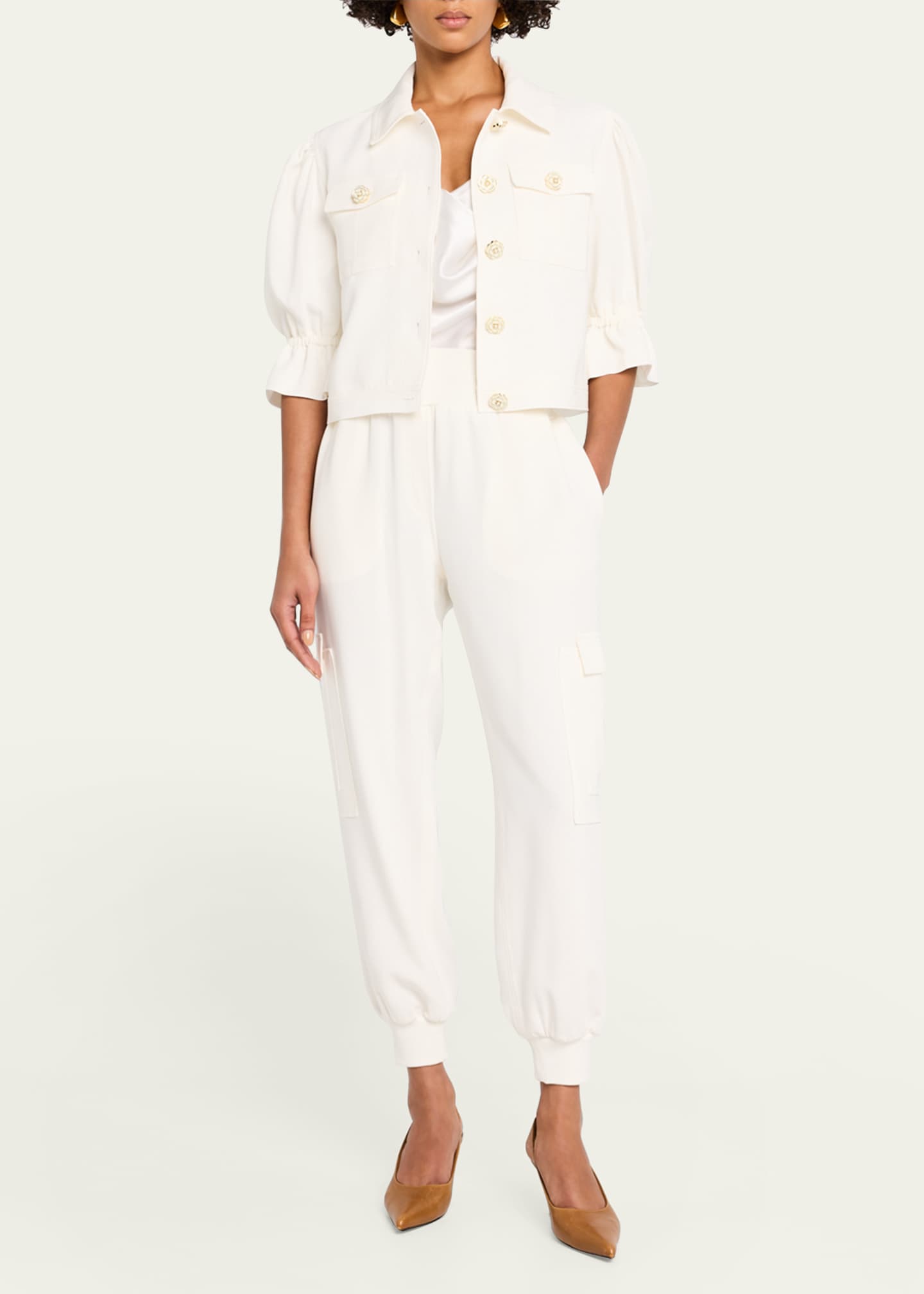 Cinq a Sept Julieta Puff-Sleeve Jacket Image 2 of 5