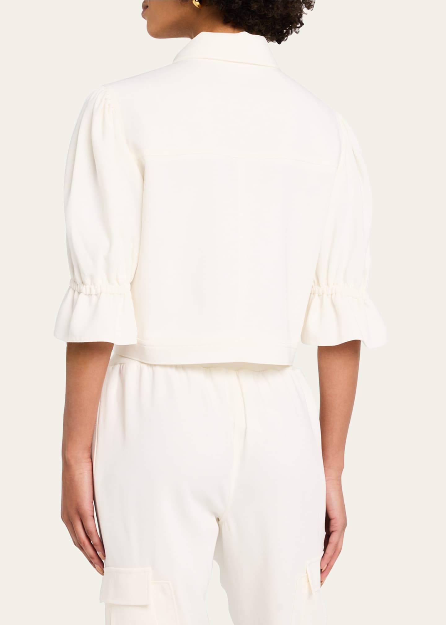 Cinq a Sept Julieta Puff-Sleeve Jacket Image 3 of 5