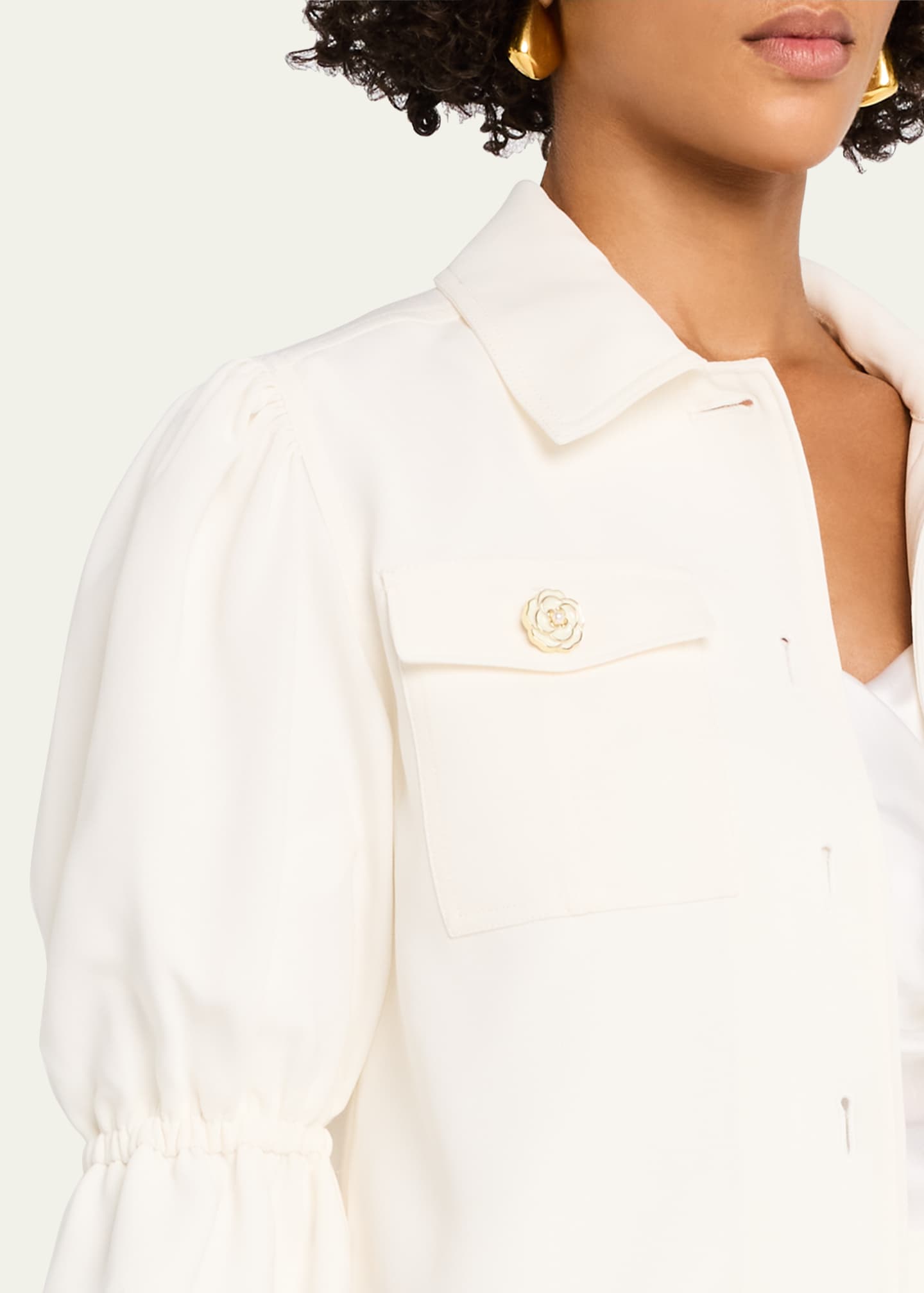 Cinq a Sept Julieta Puff-Sleeve Jacket Image 5 of 5