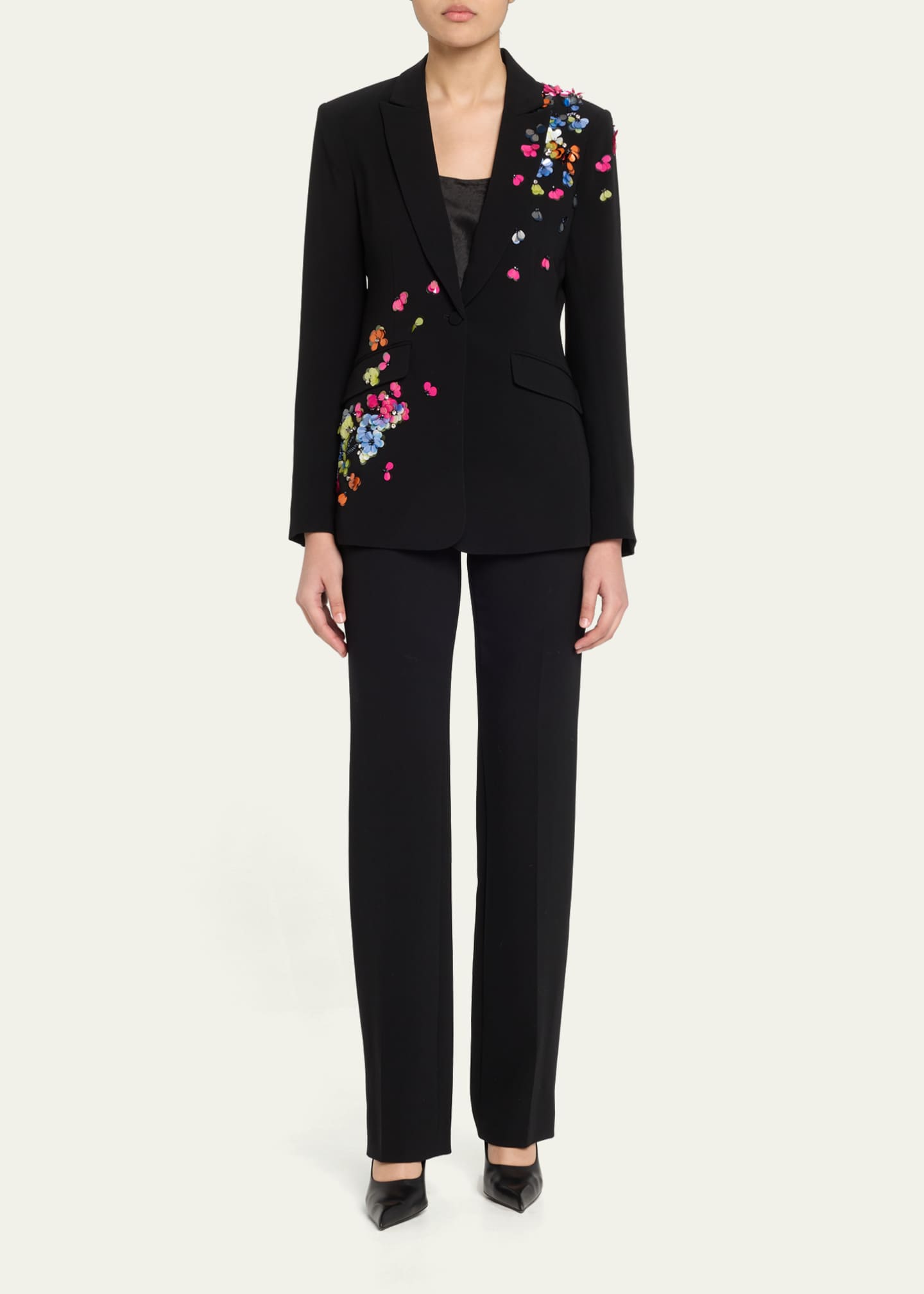 Cinq a Sept Cheyenne Sequined Blazer Image 2 of 5