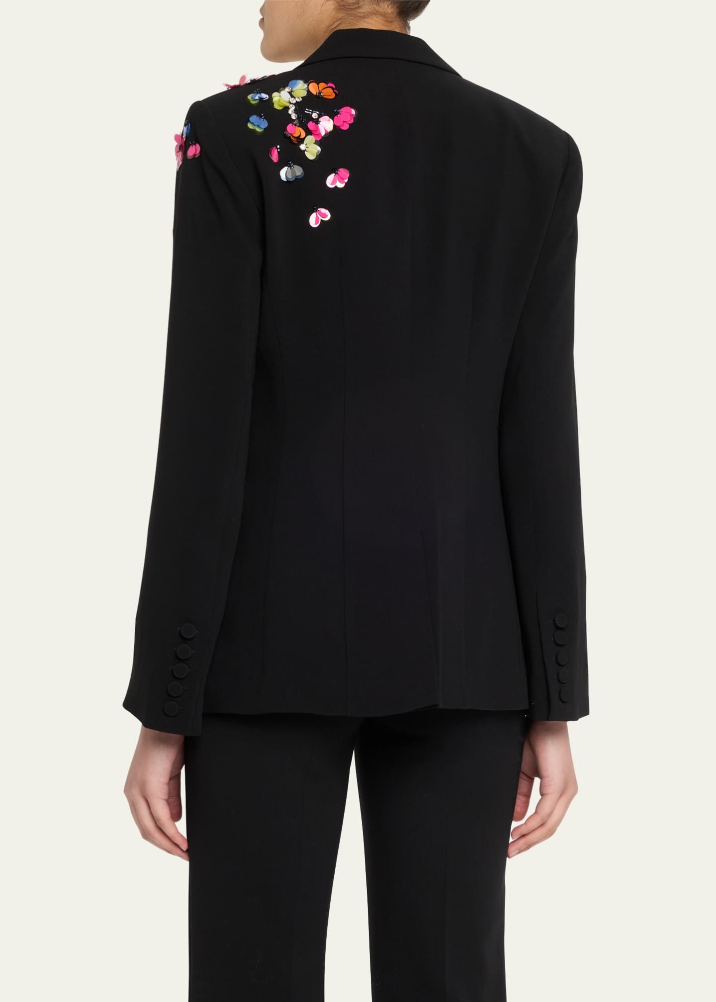 Cinq a Sept Cheyenne Sequined Blazer Image 3 of 5