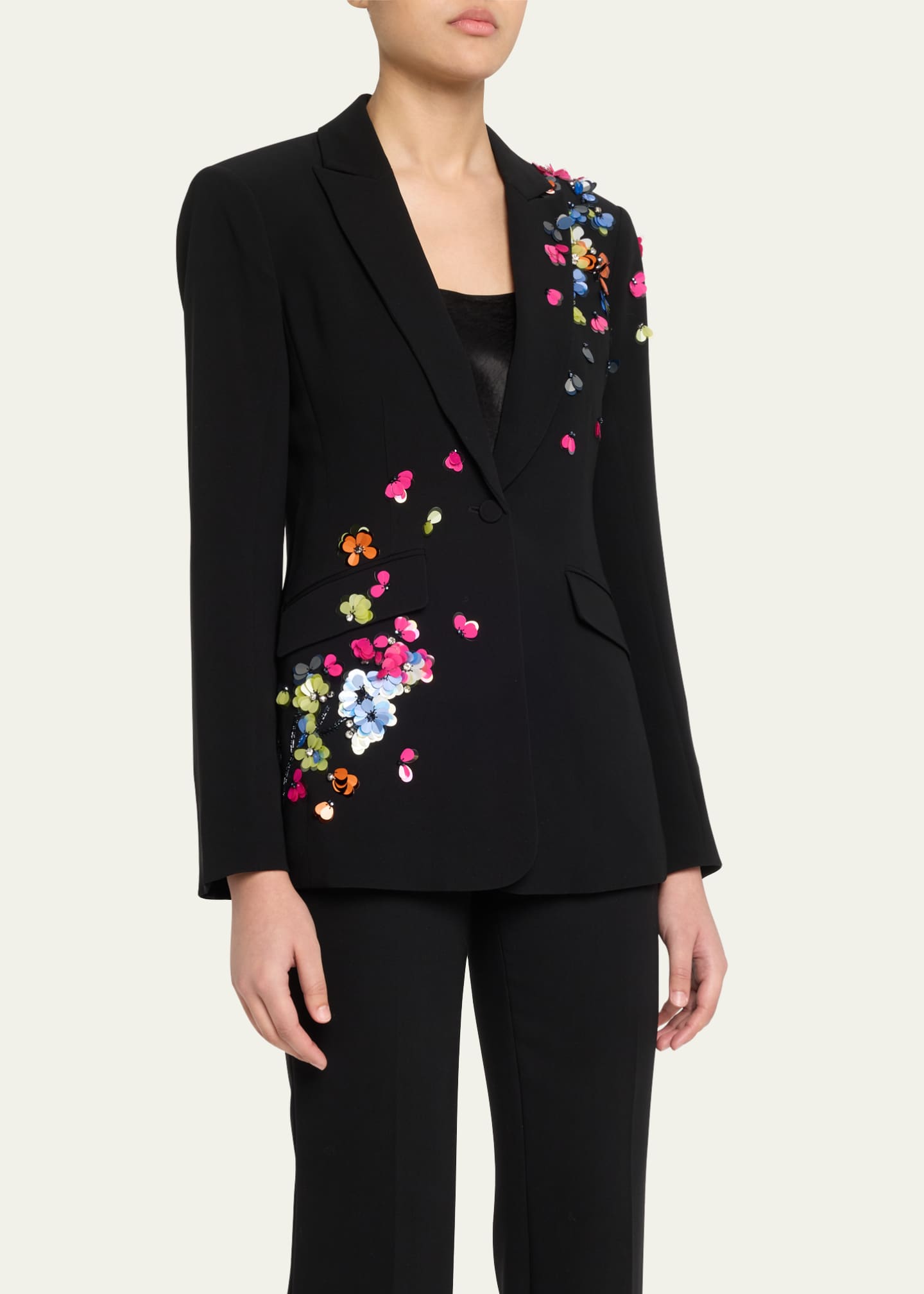 Cinq a Sept Cheyenne Sequined Blazer Image 4 of 5
