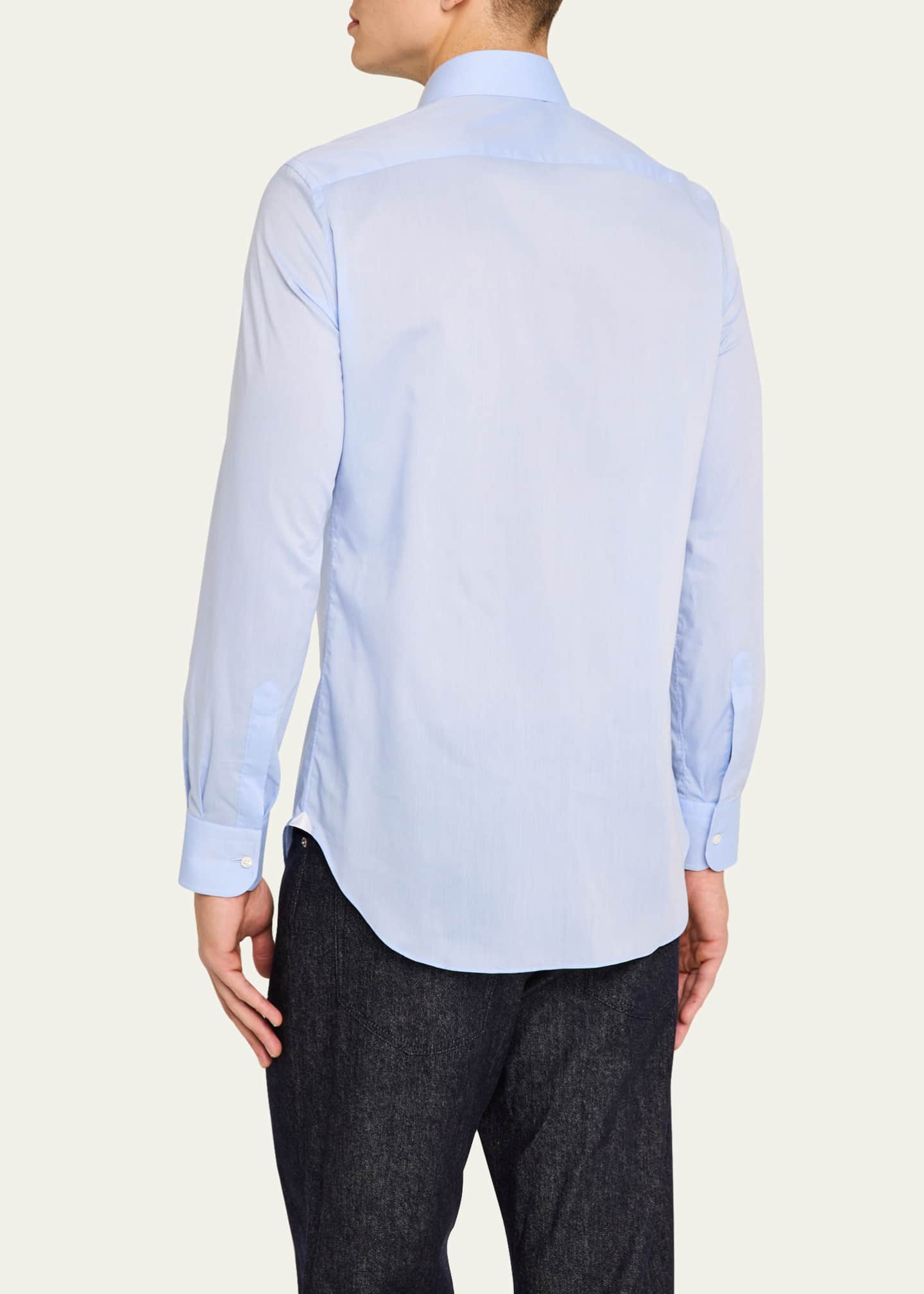 Bergdorf Goodman Men's Classic-Fit Cotton Dress Shirt Image 3 of 5