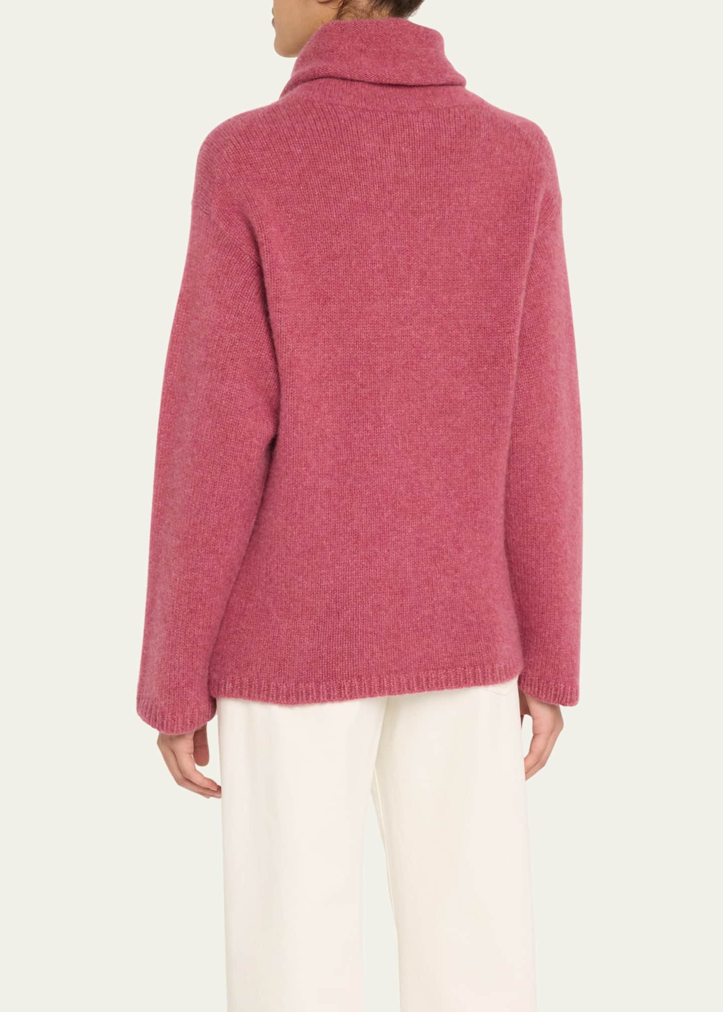 The Elder Statesman Slouchy Turtleneck Cashmere Sweater Image 3 of 5