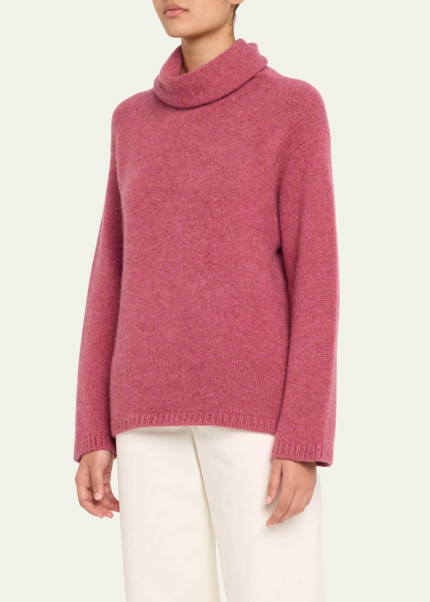 The Elder Statesman Slouchy Turtleneck Cashmere Sweater Image 4 of 5