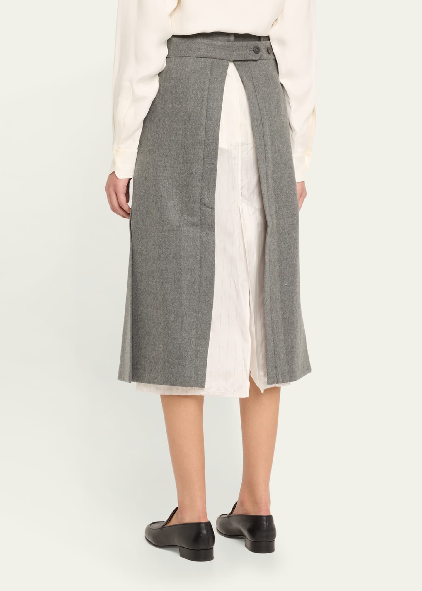 bettter Andes Apron Wool Midi Skirt Image 3 of 5