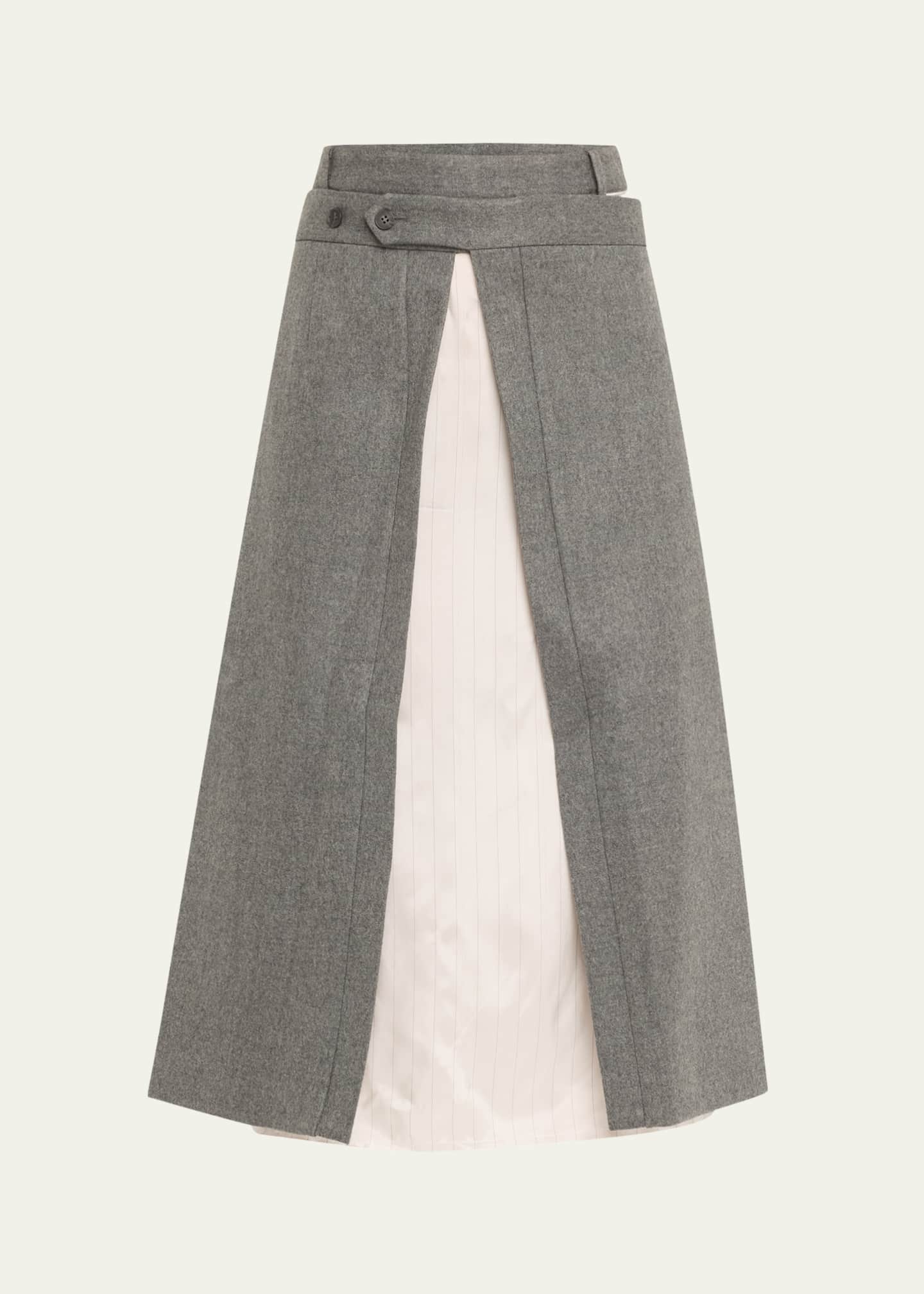 bettter Andes Apron Wool Midi Skirt Image 1 of 5