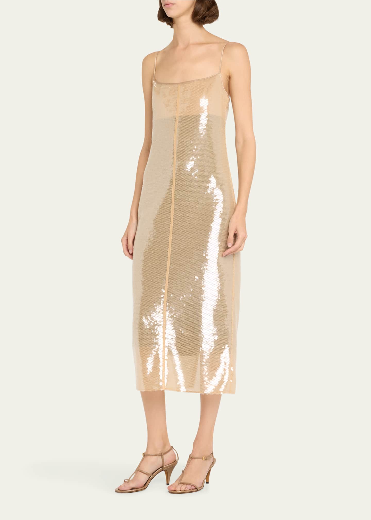 A.L.C. Danielle Sequined Midi Dress Image 4 of 5