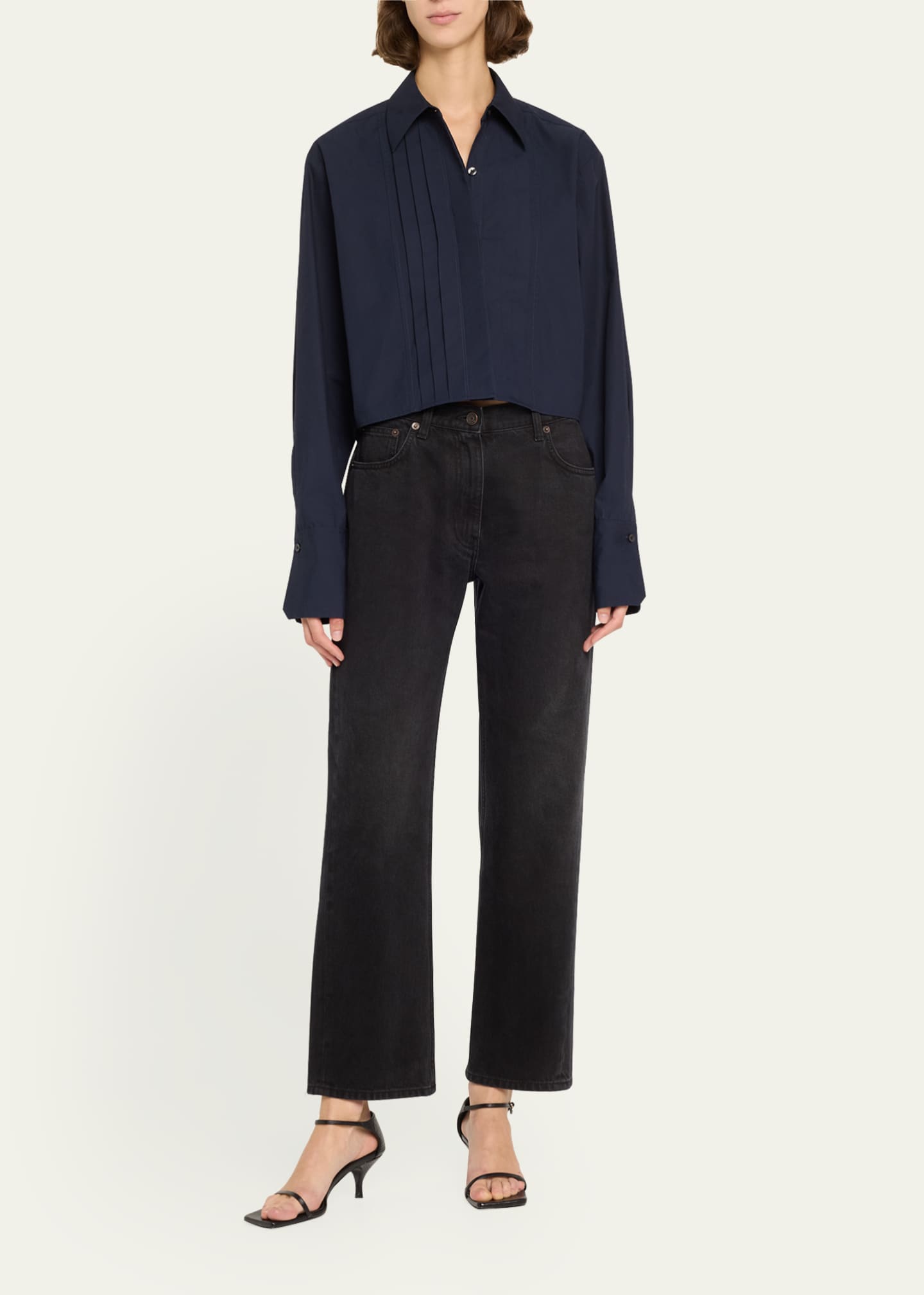 A.L.C. Cam Pleated Long-Sleeve Top Image 2 of 5
