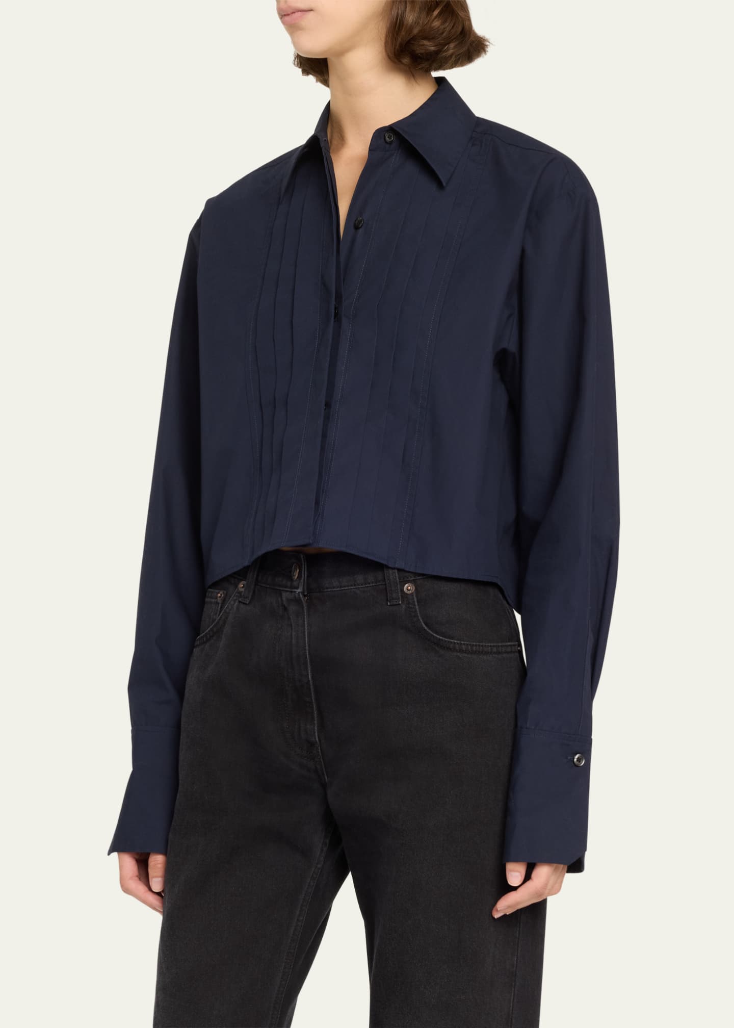 A.L.C. Cam Pleated Long-Sleeve Top Image 4 of 5