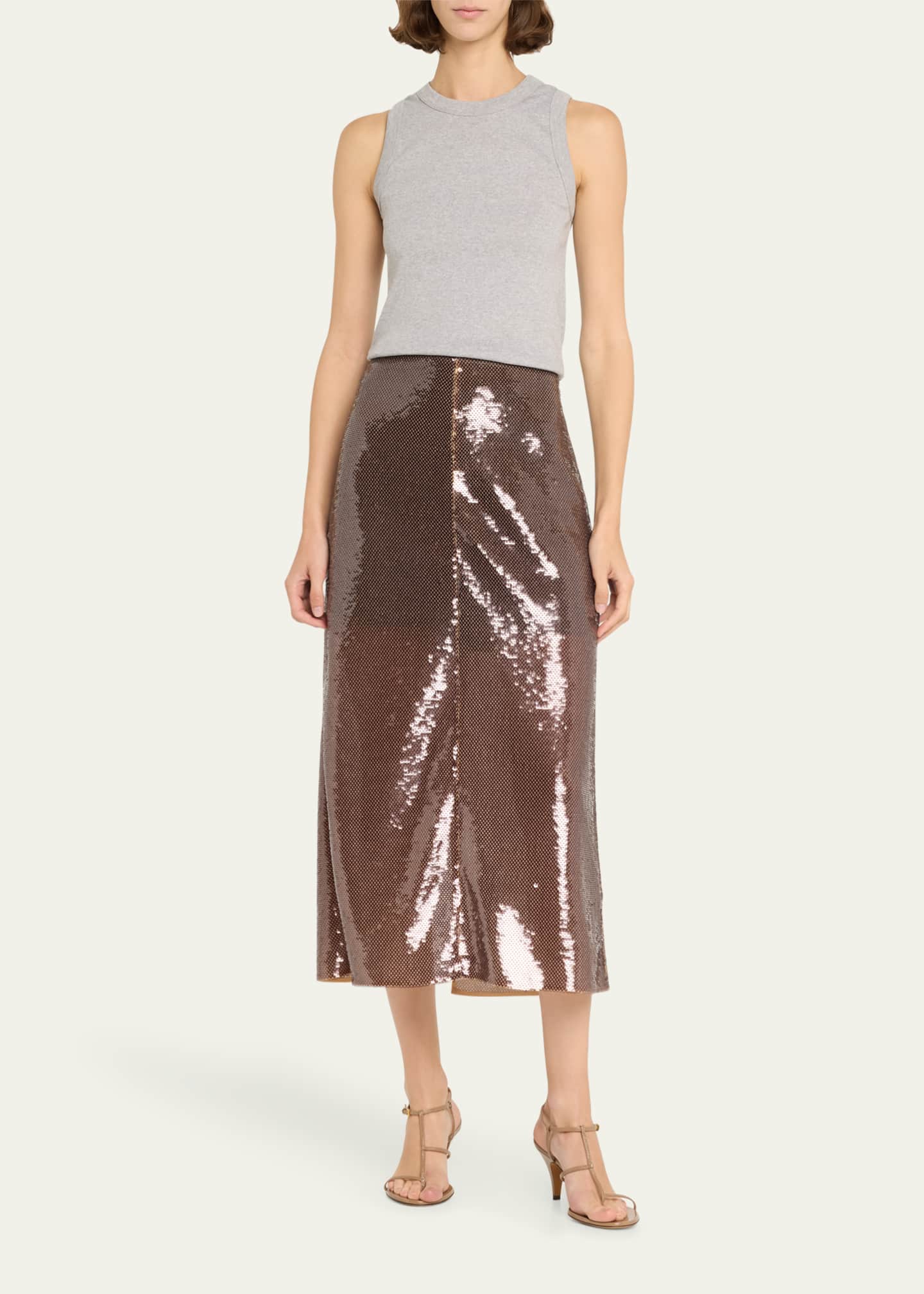 A.L.C. Monroe Sequined Column Skirt Image 2 of 5