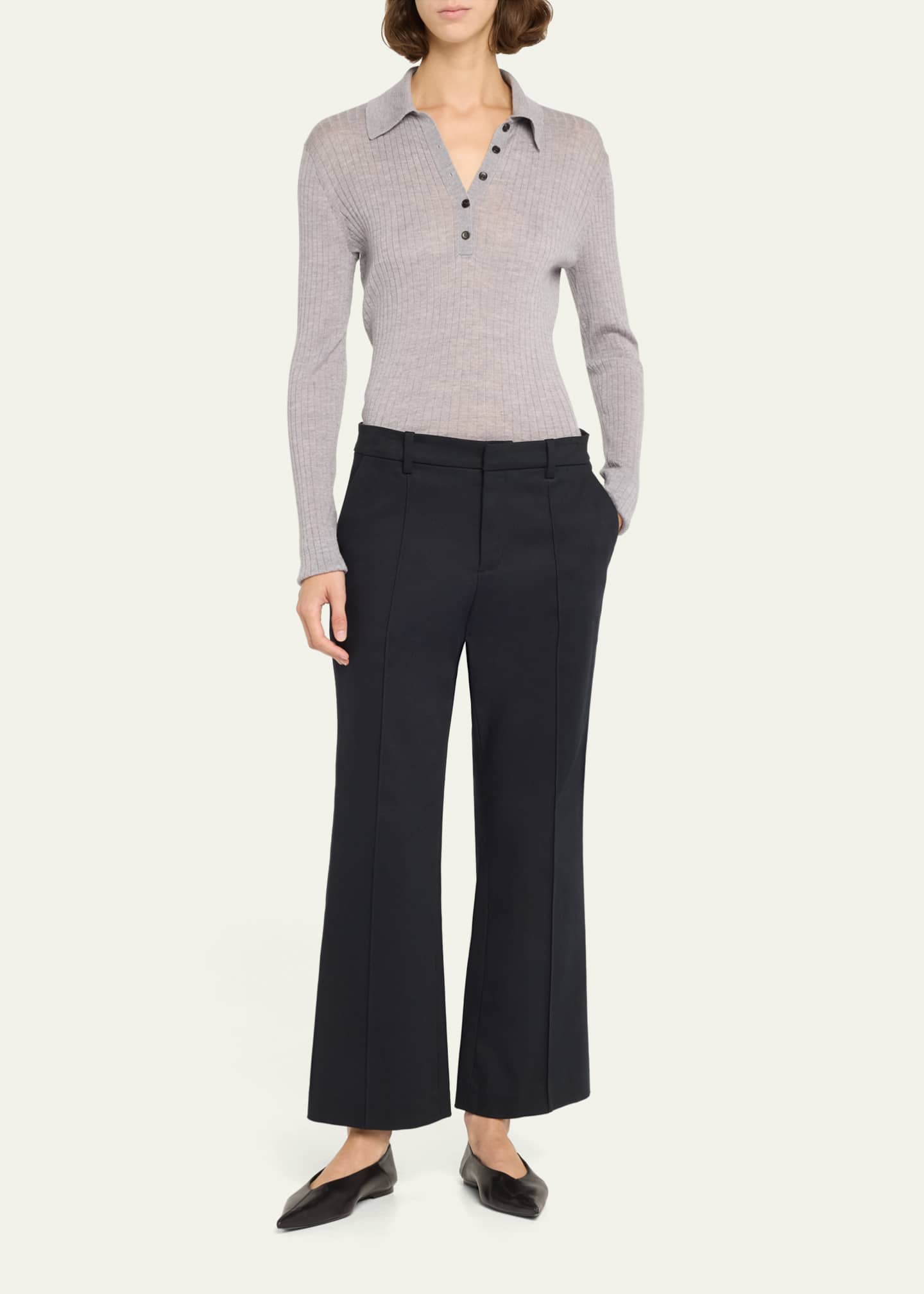 A.L.C. Alex Merino Wool Polo Top Image 2 of 5