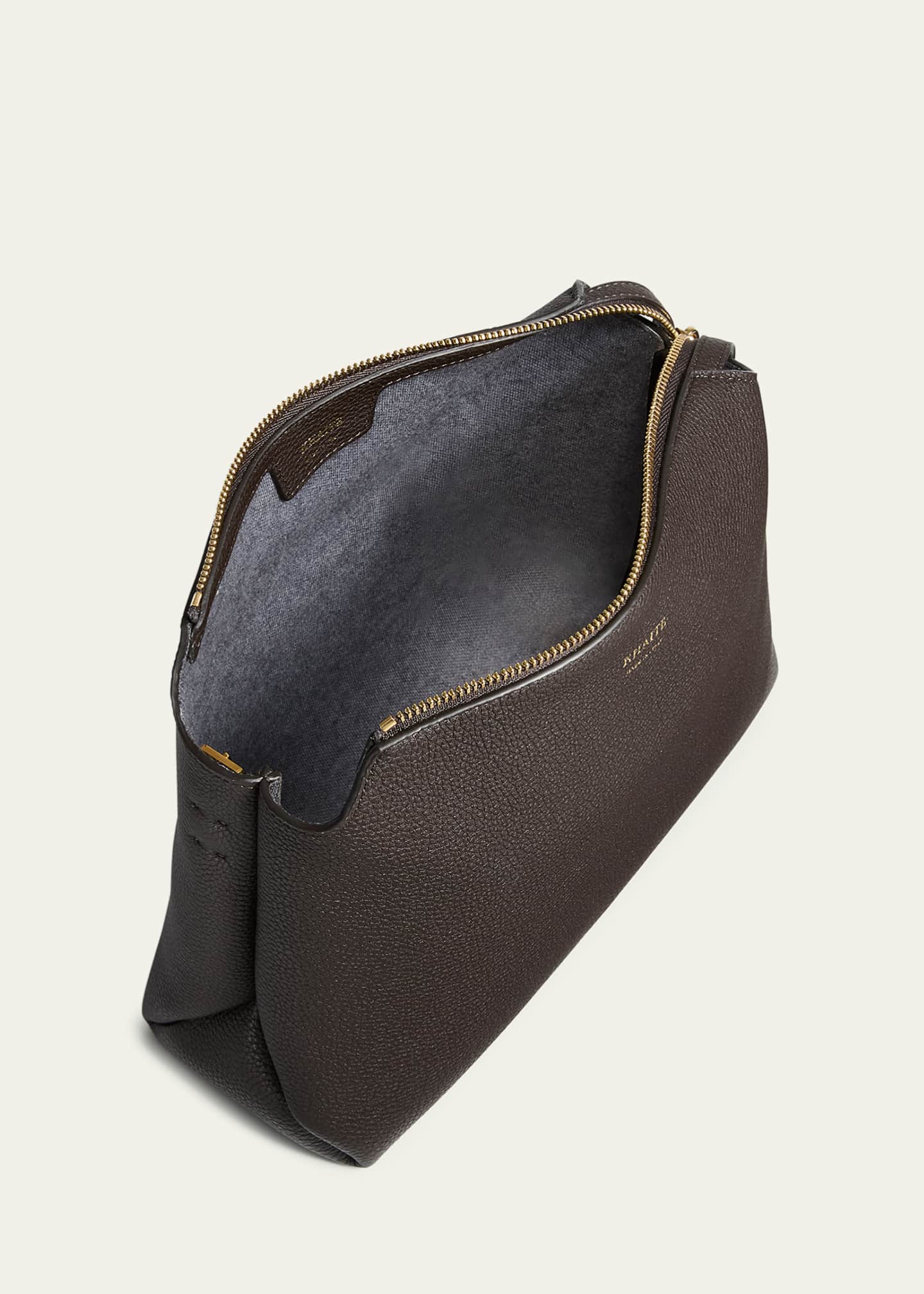 Khaite Lina Medium Zip Leather Crossbody Bag - Bergdorf Goodman