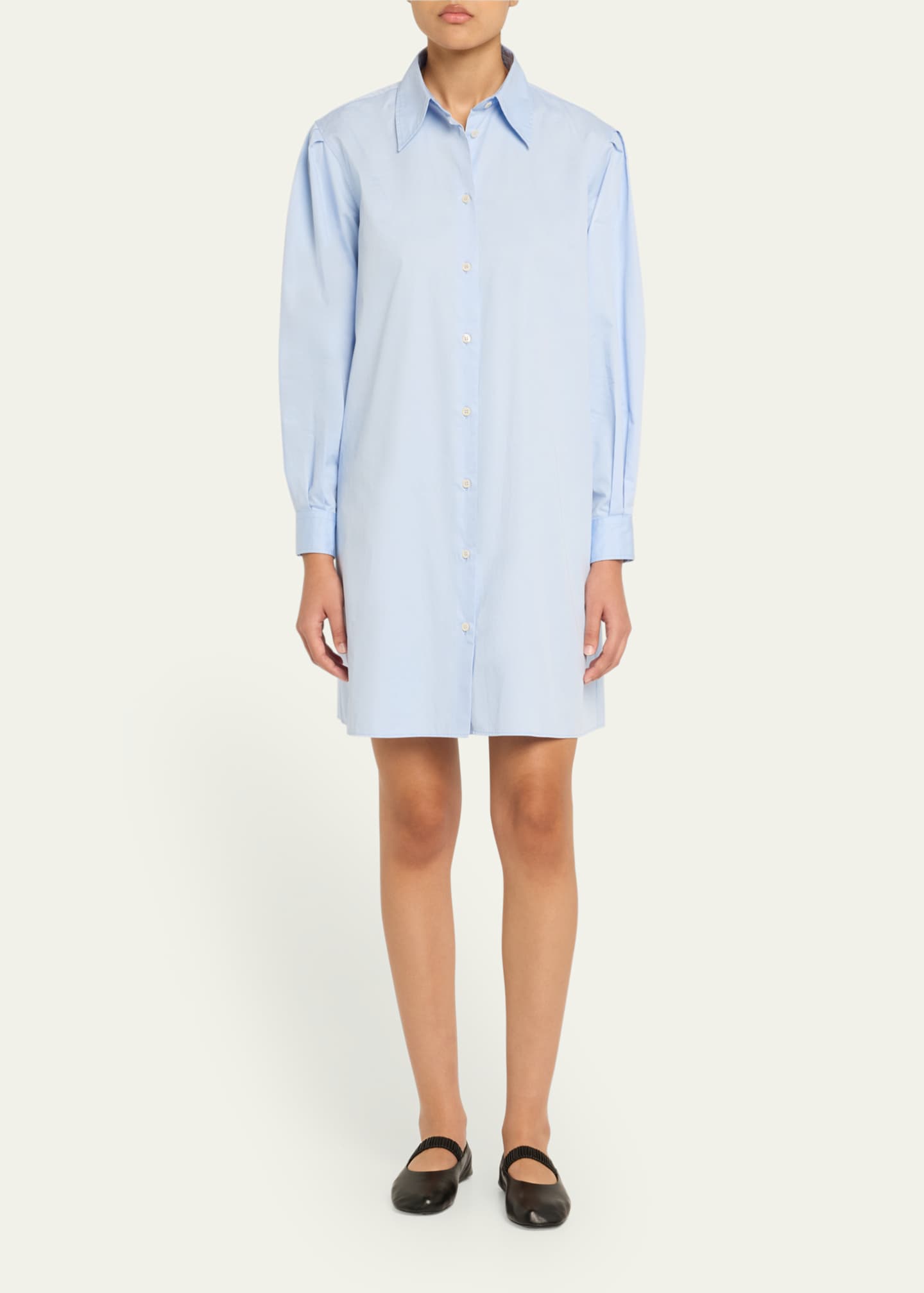 Gina Long-Sleeve Shirtdress