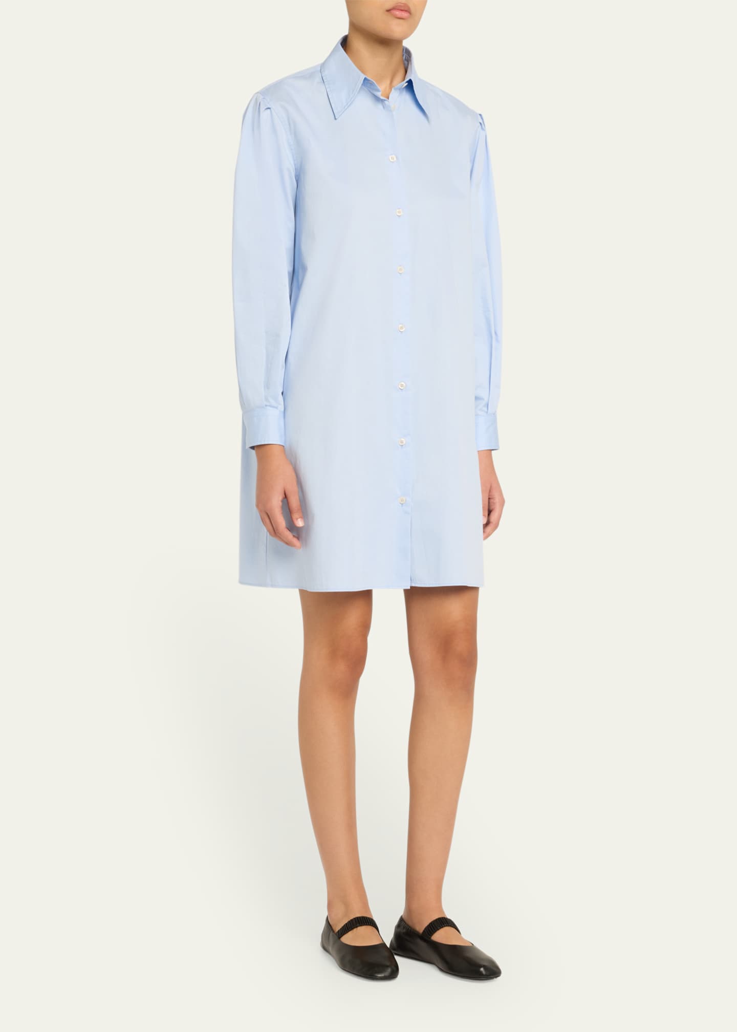 Gina Long-Sleeve Shirtdress