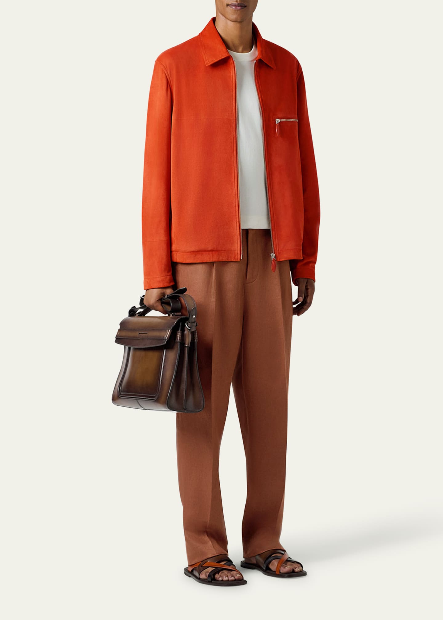 Berluti Men's Andy Venezia Crossbody Messenger Bag Image 2 of 4
