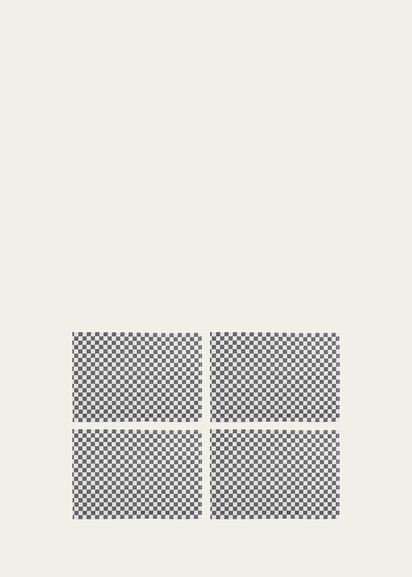 MacKenzie-Childs Black Check Placemats, Set of 4 Image 2 of 2