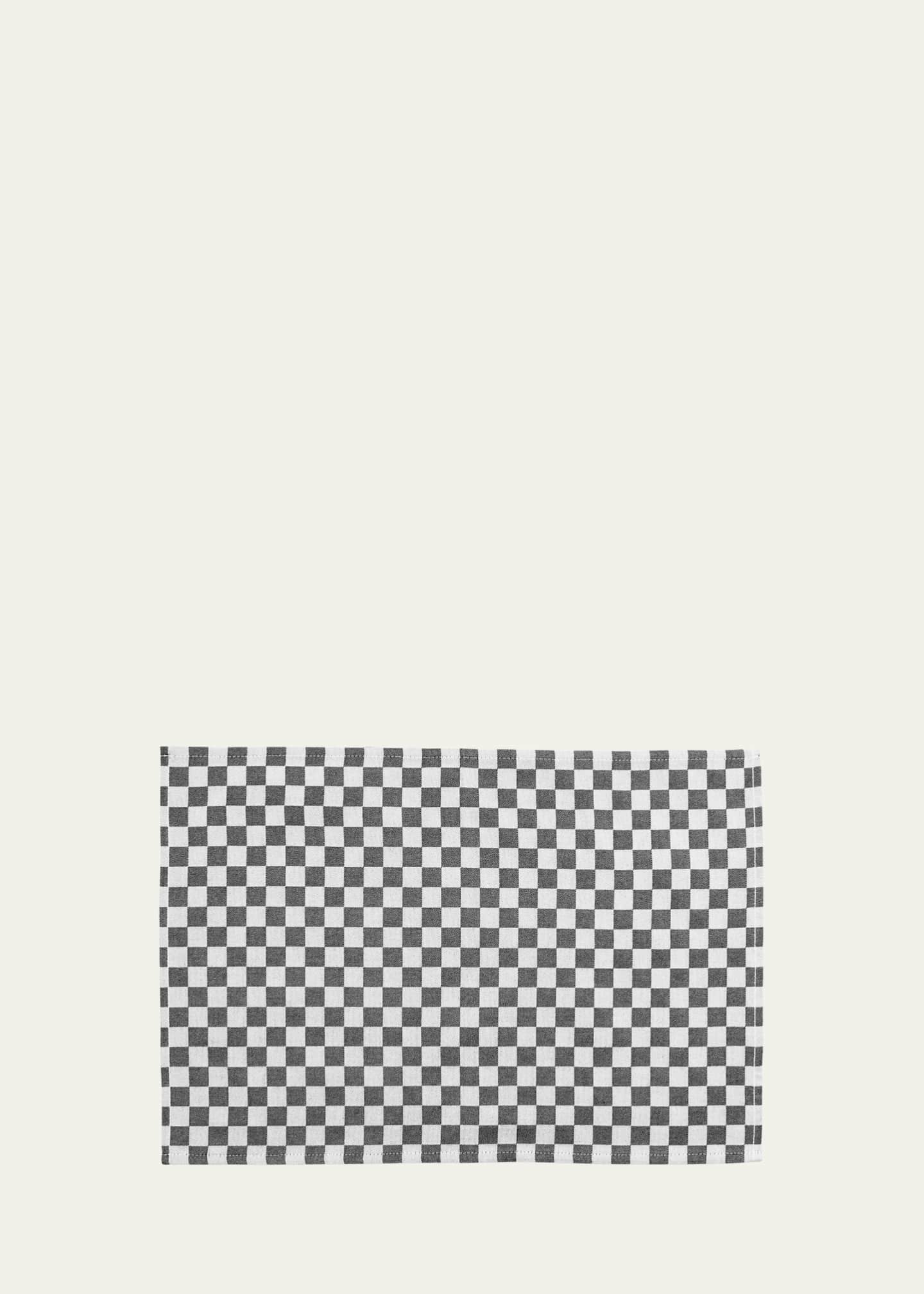 MacKenzie-Childs Black Check Placemats, Set of 4 Image 1 of 2