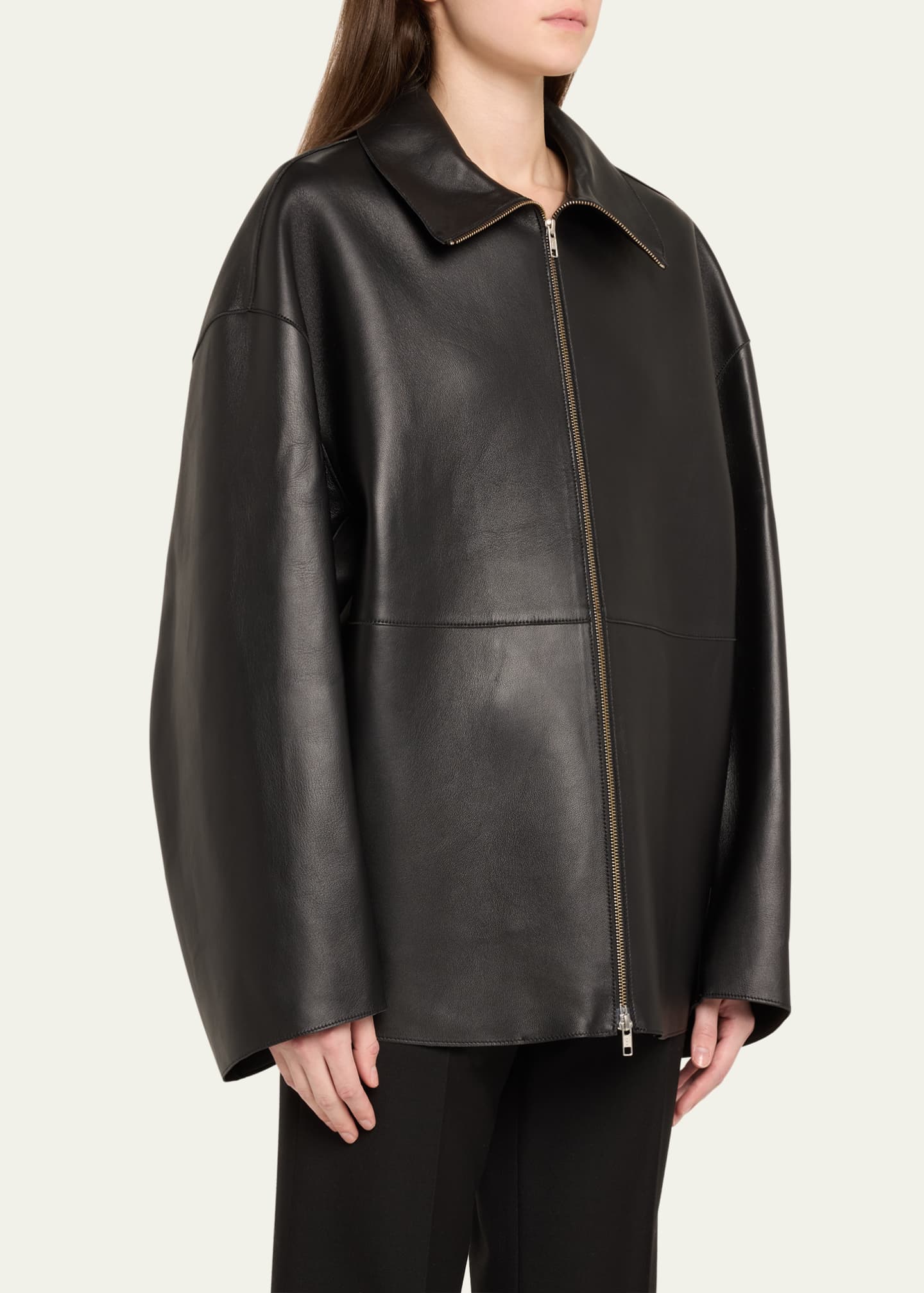 TEURN STUDIOS Double Leather Jacket Image 4 of 5
