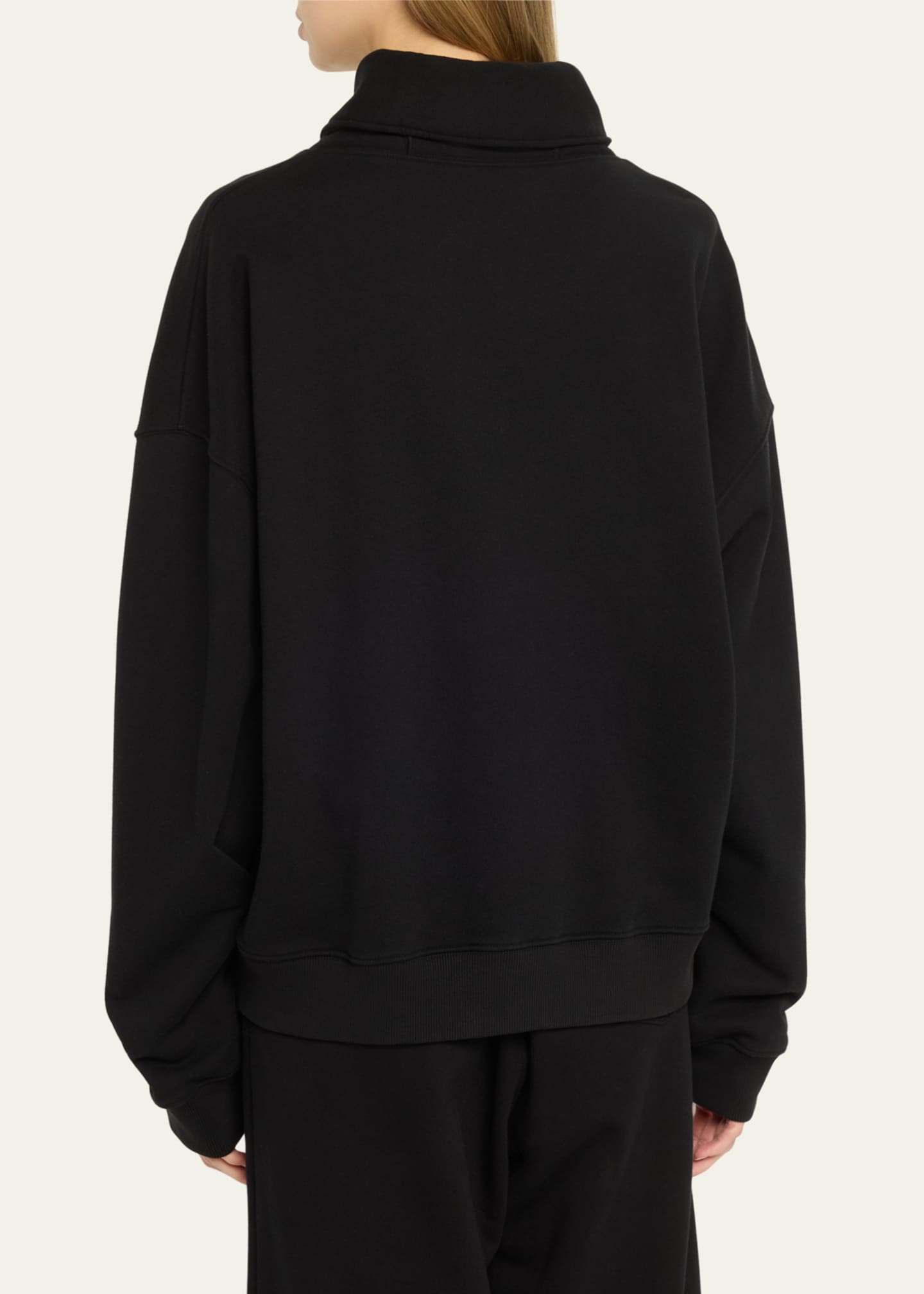 TEURN STUDIOS Wrap-Collar Sweatshirt Image 3 of 5