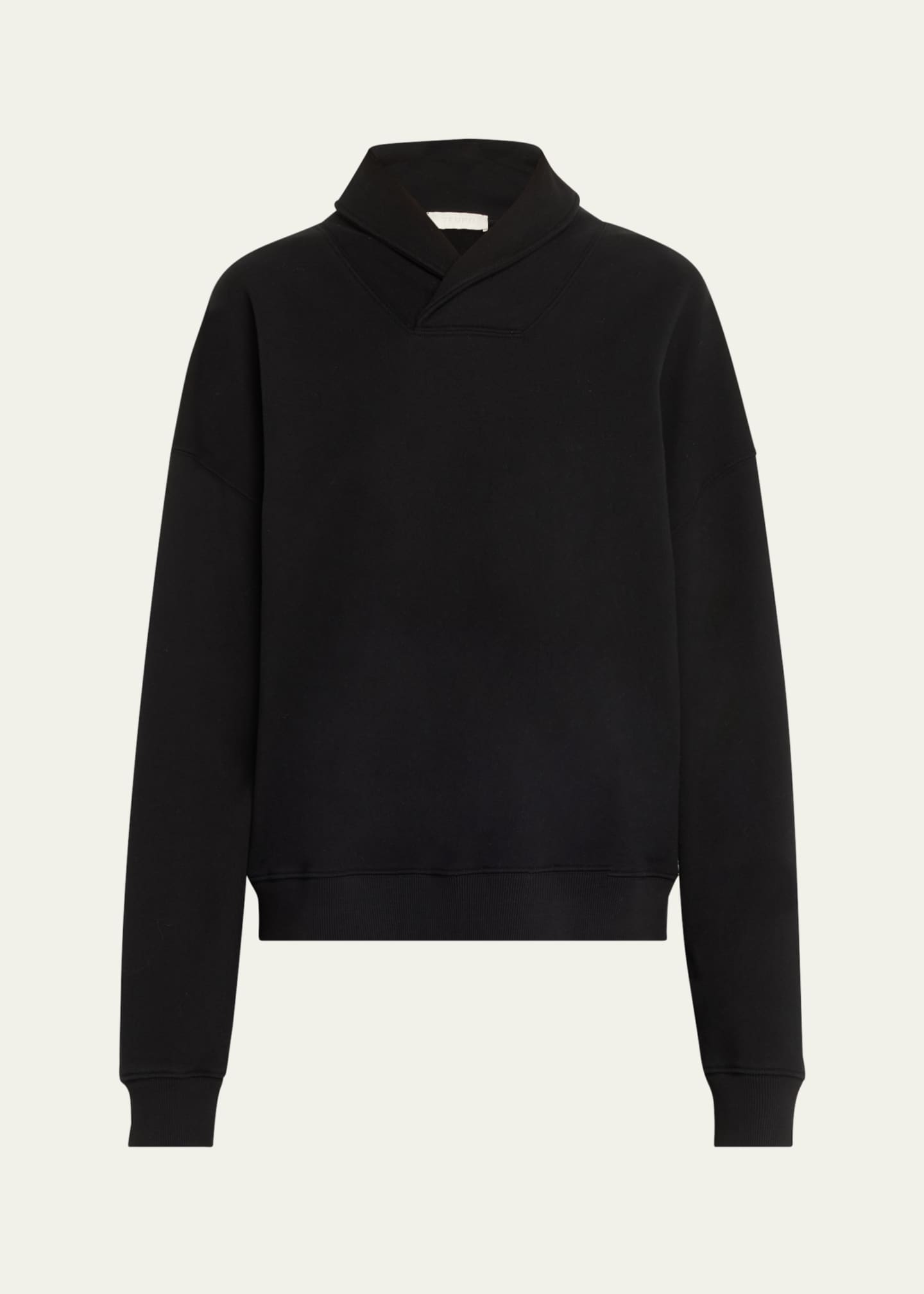 TEURN STUDIOS Wrap-Collar Sweatshirt Image 1 of 5