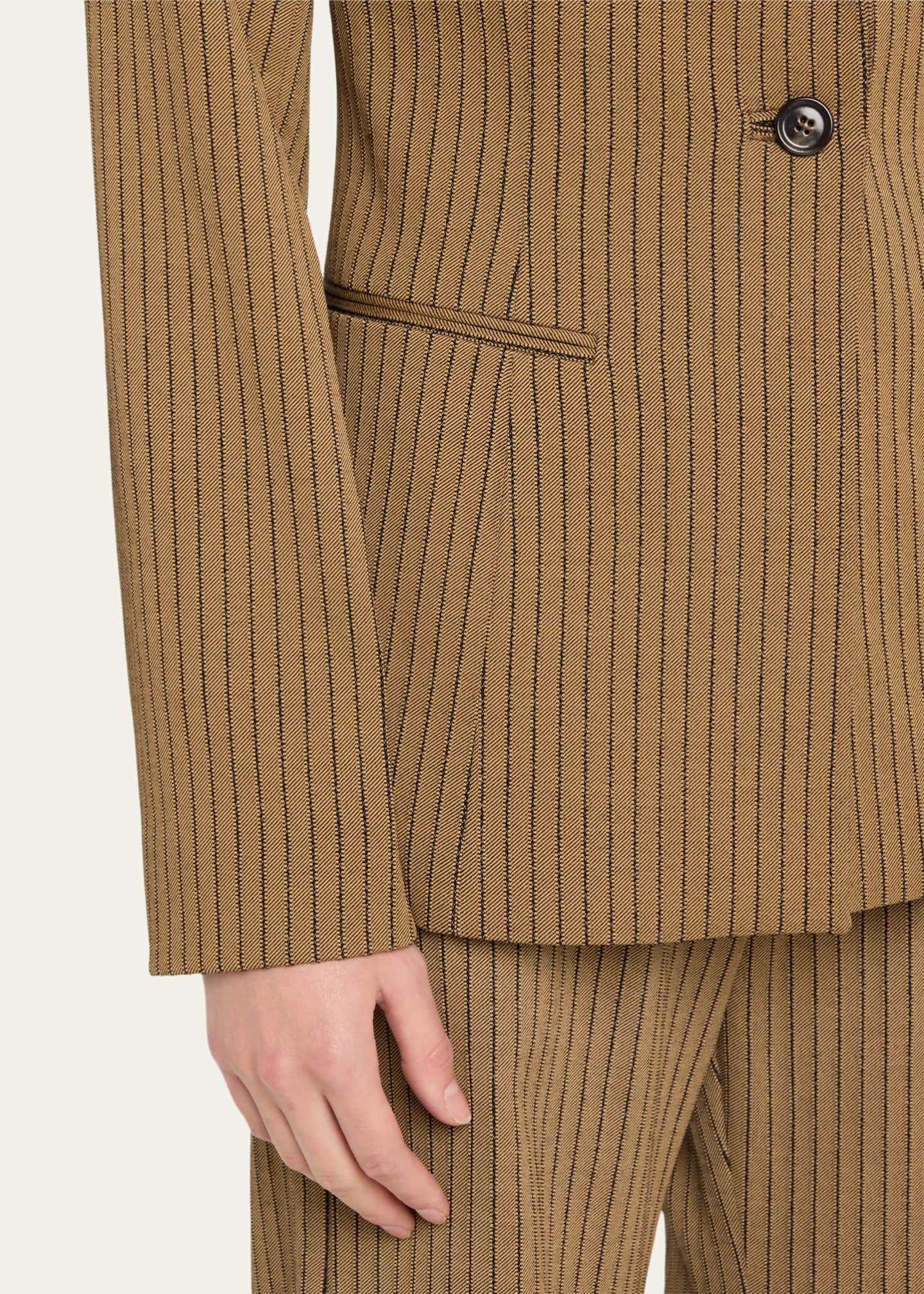 TEURN STUDIOS Pinstripe Hourglass Blazer Image 5 of 5