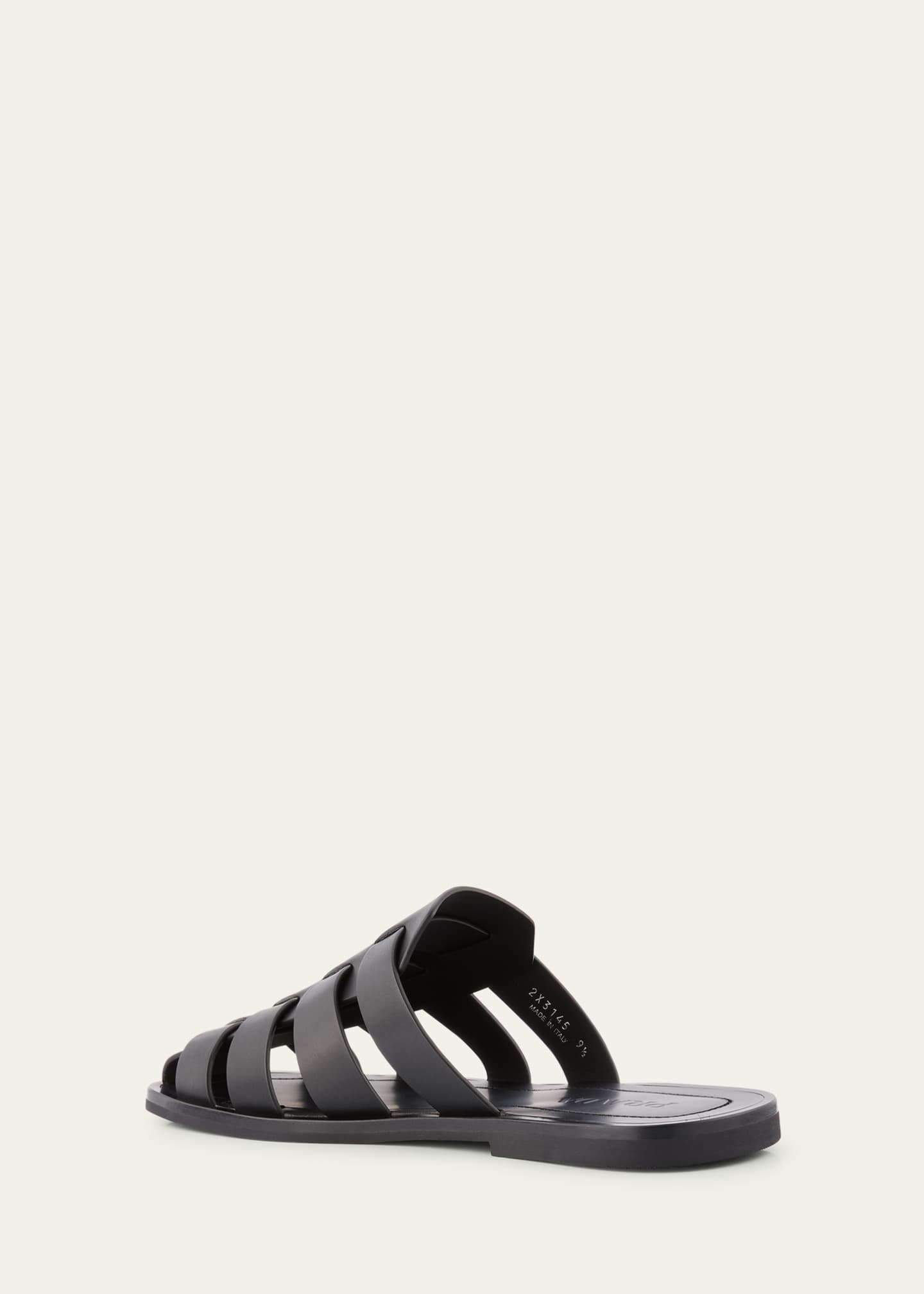 Prada Men's Leather Fisherman Slide Sandals Image 2 of 4