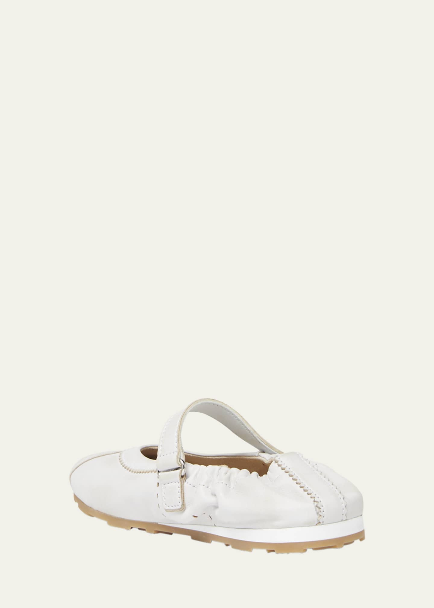 Miu Miu Leather Mary Jane Ballerina Sneakers Image 2 of 3