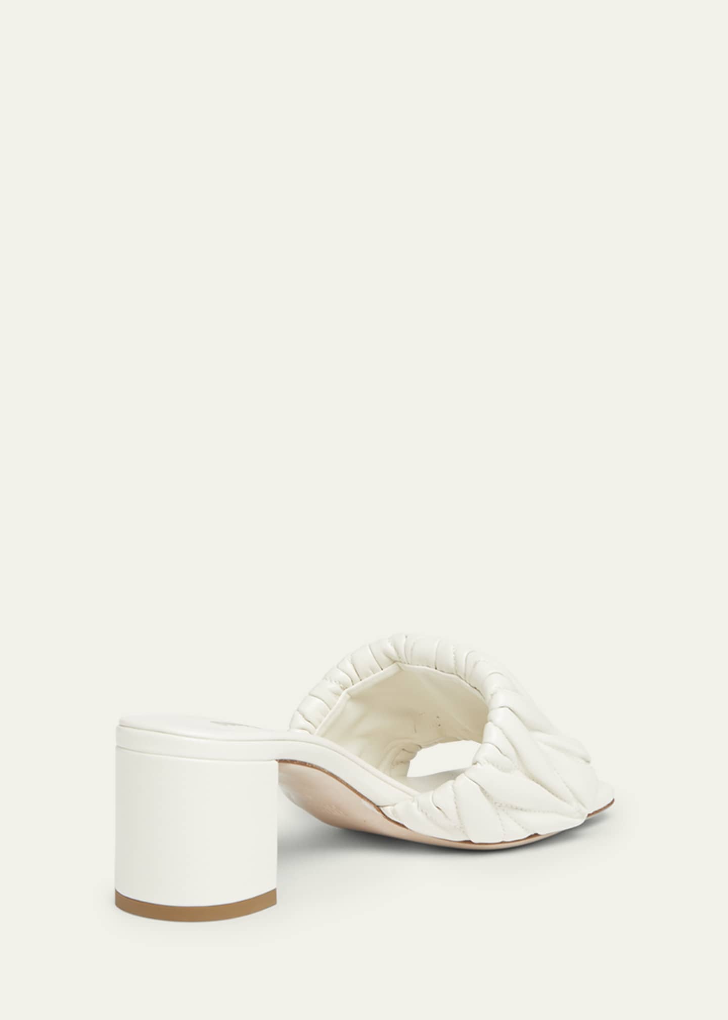 Miu Miu Quilted Leather Mule Sandals Image 4 of 5