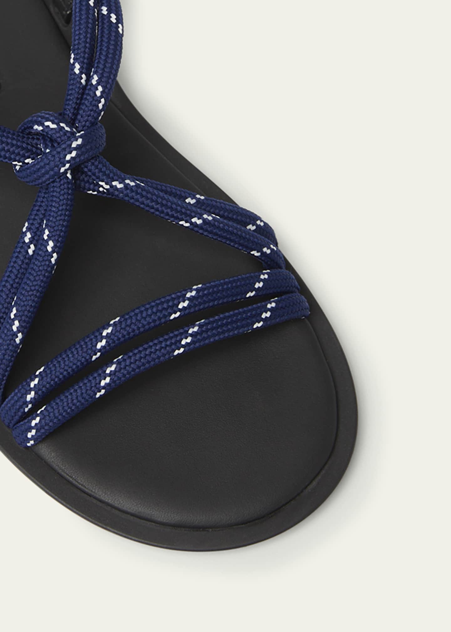 Miu Miu Nastro Cross Rope Grip-Strap Sandals Image 5 of 6