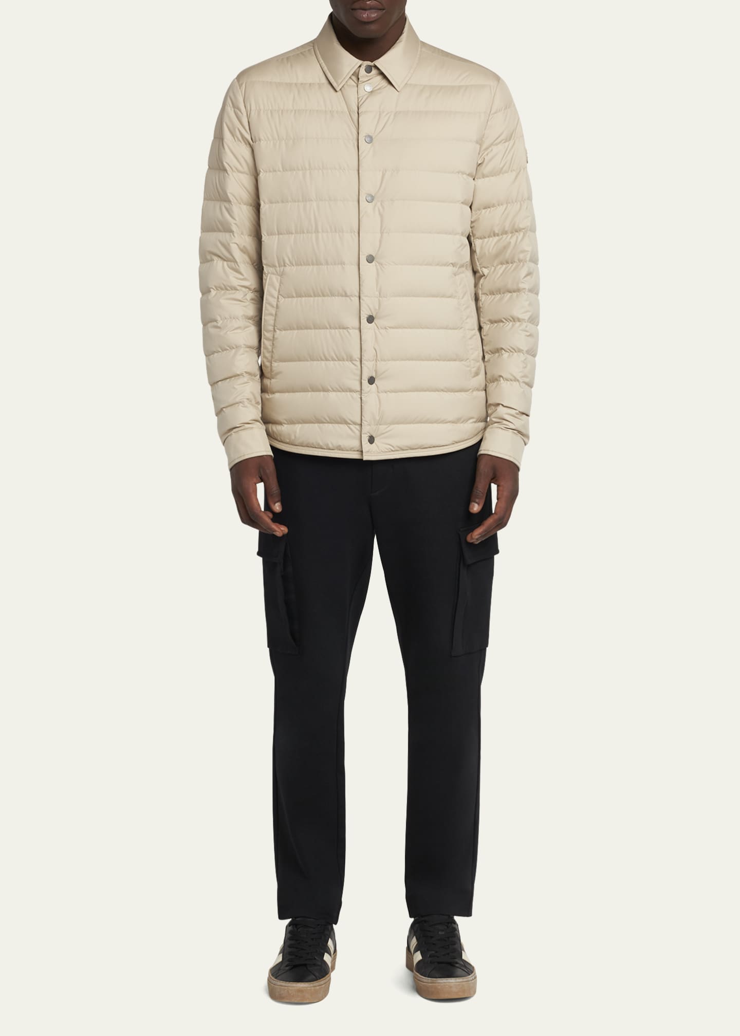 Moncler Men's Bourdon Padded Shirt Jacket Image 2 of 5
