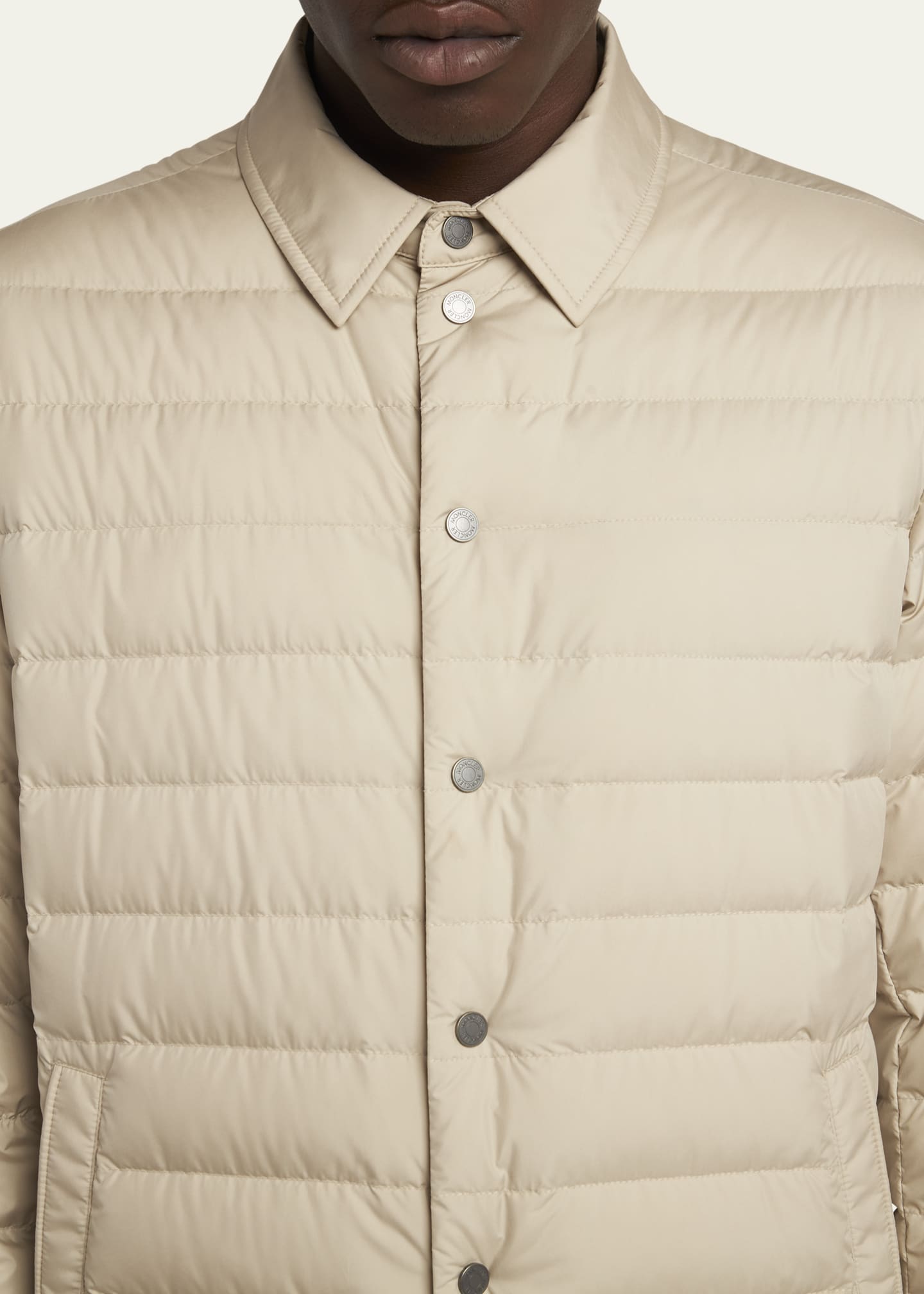 Moncler Men's Bourdon Padded Shirt Jacket Image 5 of 5