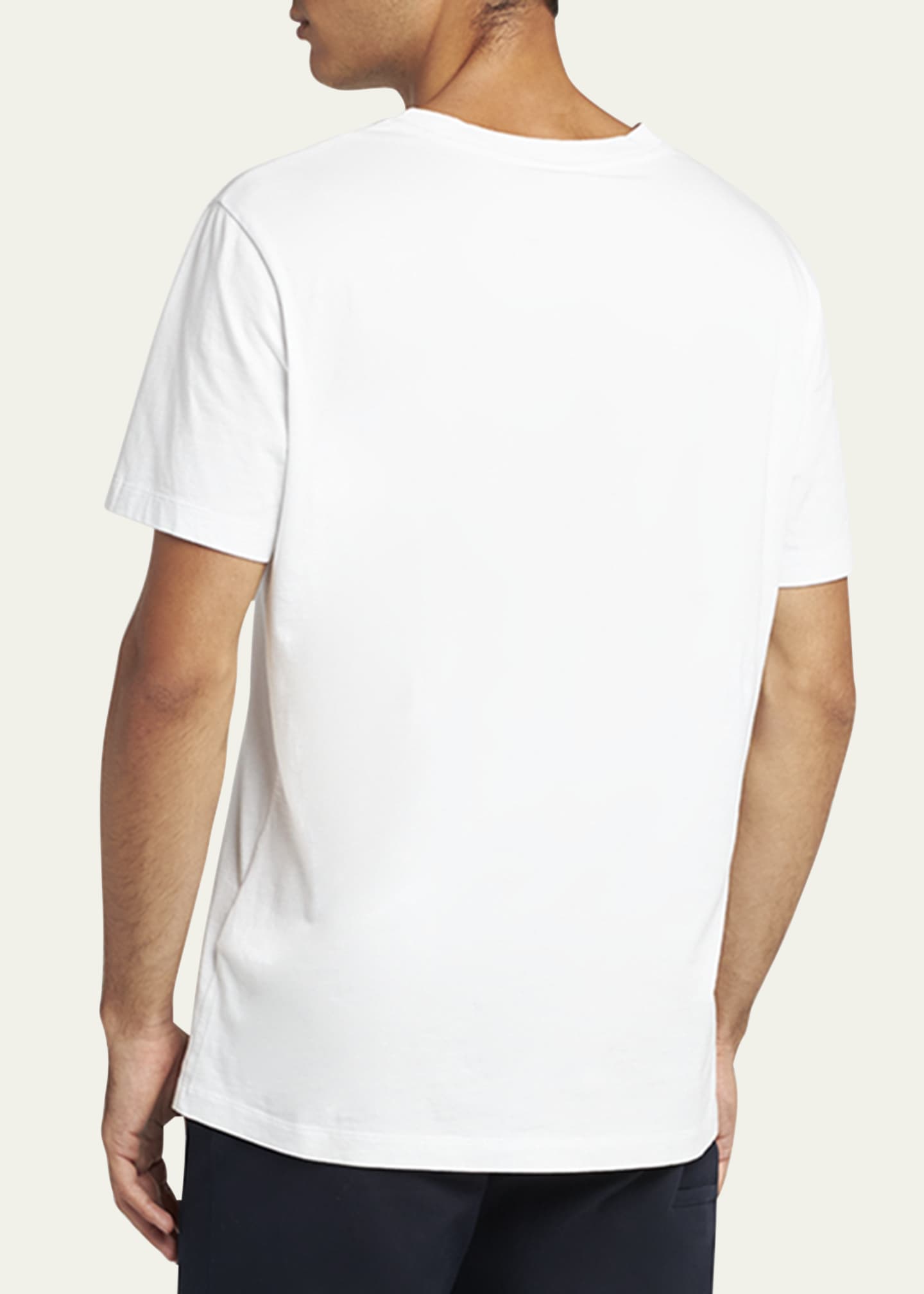 Moncler Men's 3-Pack Logo Patch Cotton T-Shirts Image 3 of 5