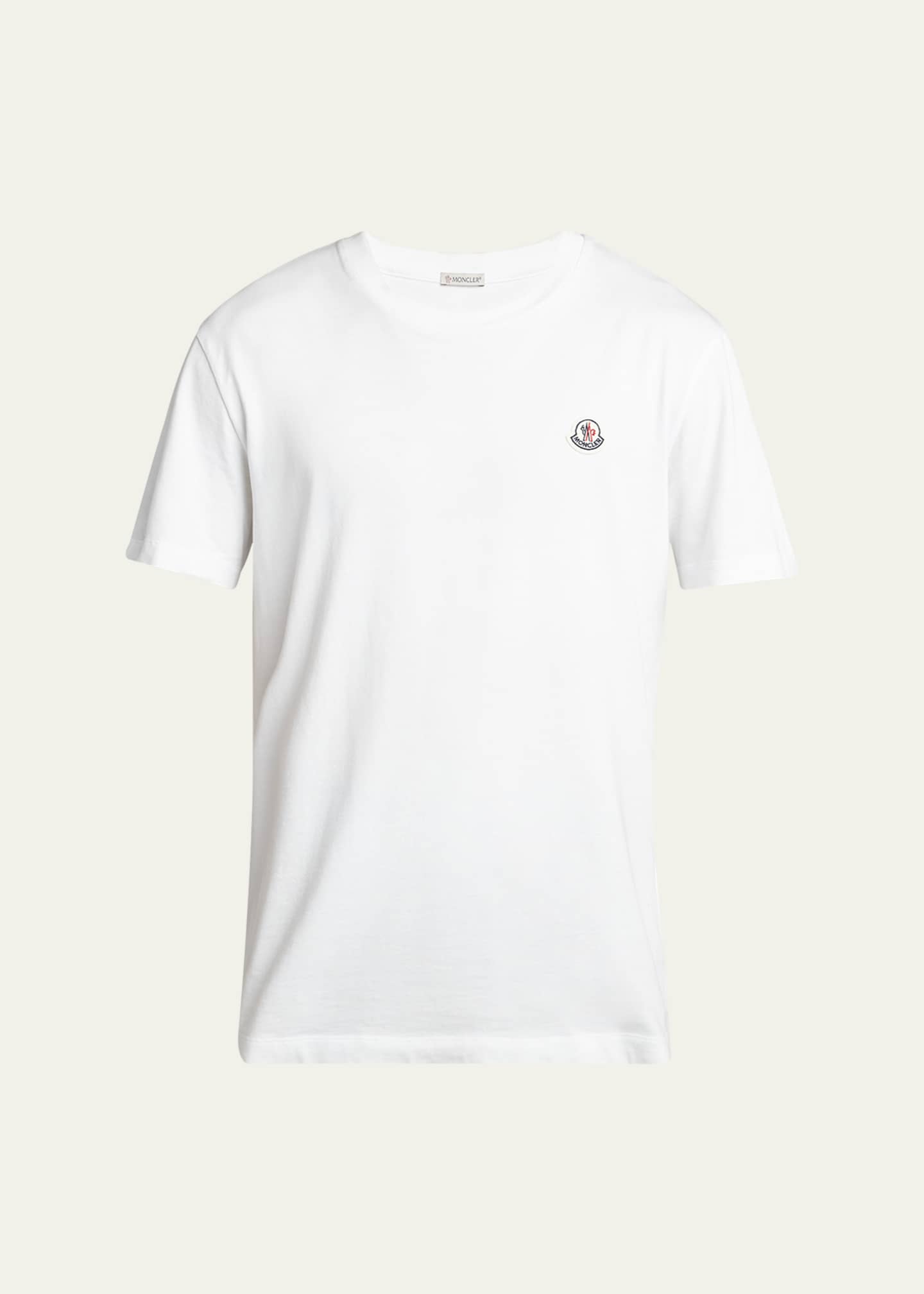 Moncler Men's 3-Pack Logo Patch Cotton T-Shirts Image 1 of 5