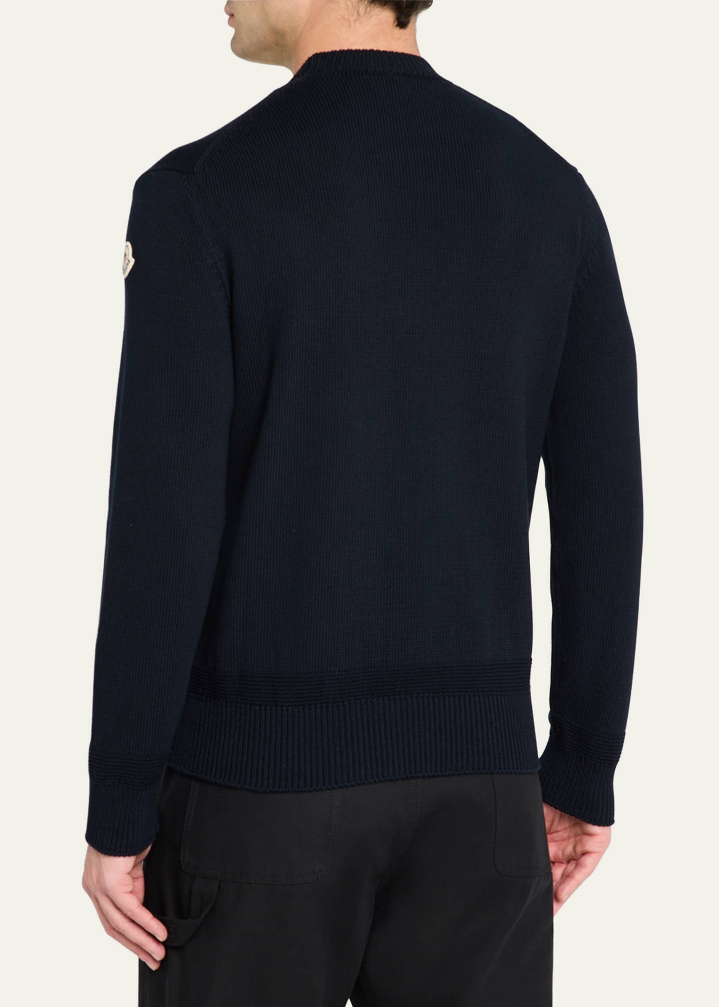 Moncler Men's Cotton Crewneck Sweater Image 3 of 5